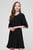 Жіноча чорна сукня SMOOTH TWILL WIDE SLV DRESS