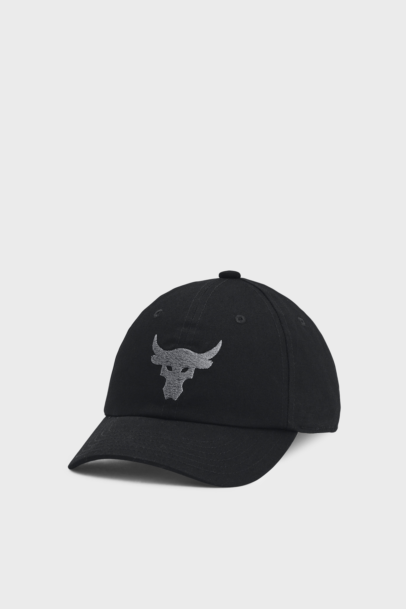 Черная кепка UA Project Rock Hat-BLK 1
