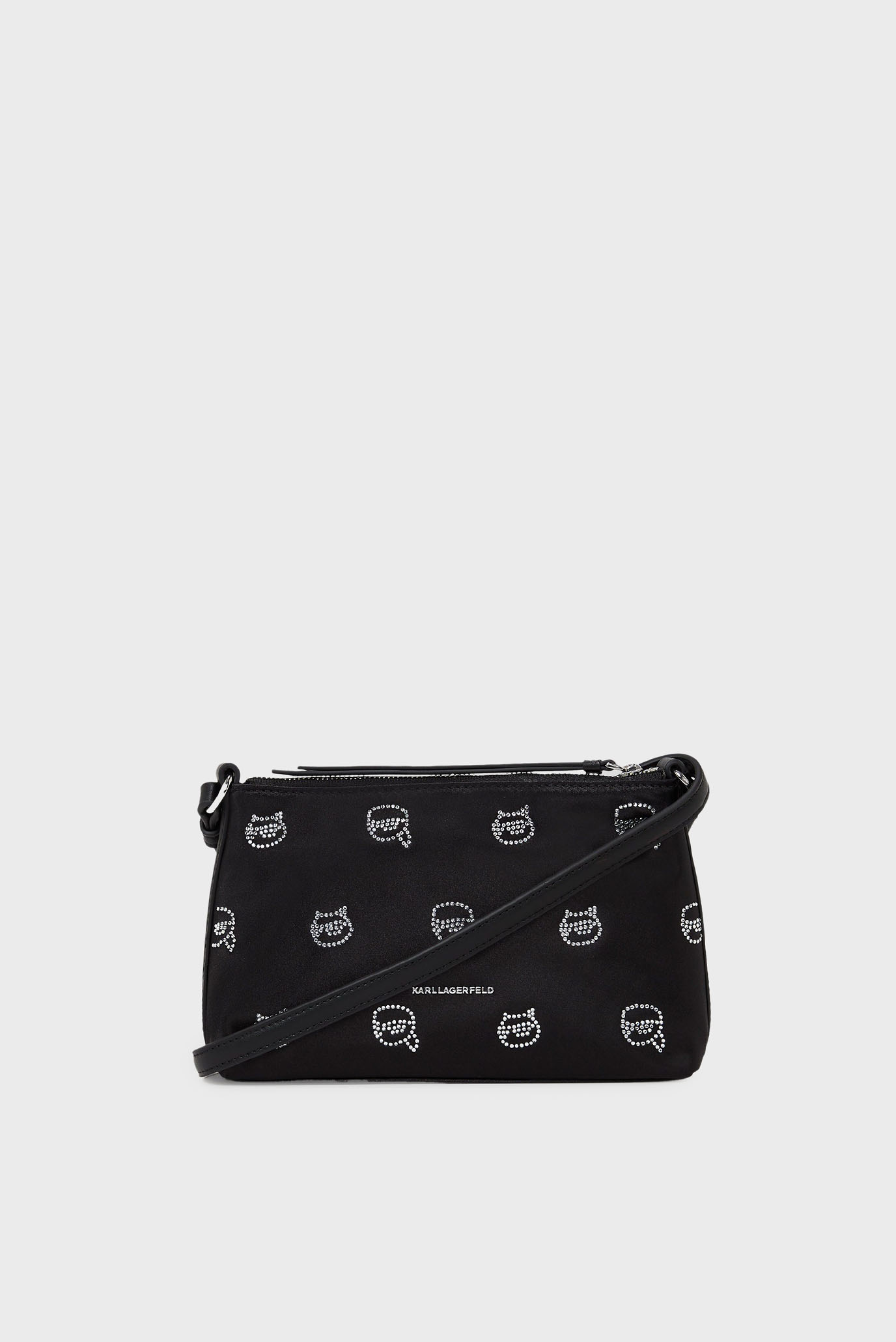 Женская черная сумка с узором Черный ONESIZE Karl Lagerfeld 246W3218 Женская черная сумка с узором Черный ONESIZE Karl Lagerfeld 246W3218
