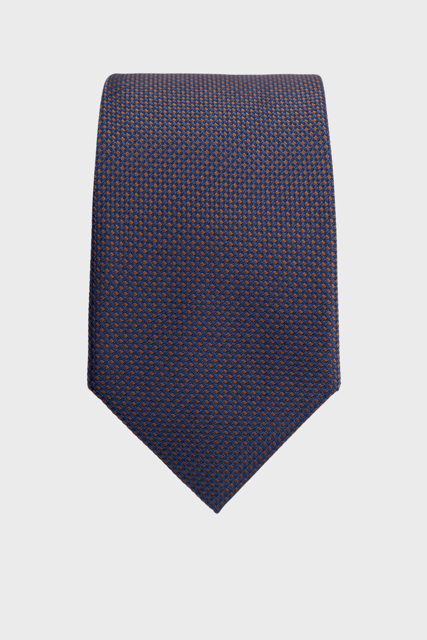 Чоловіча темно-синя краватка з візерунком 1