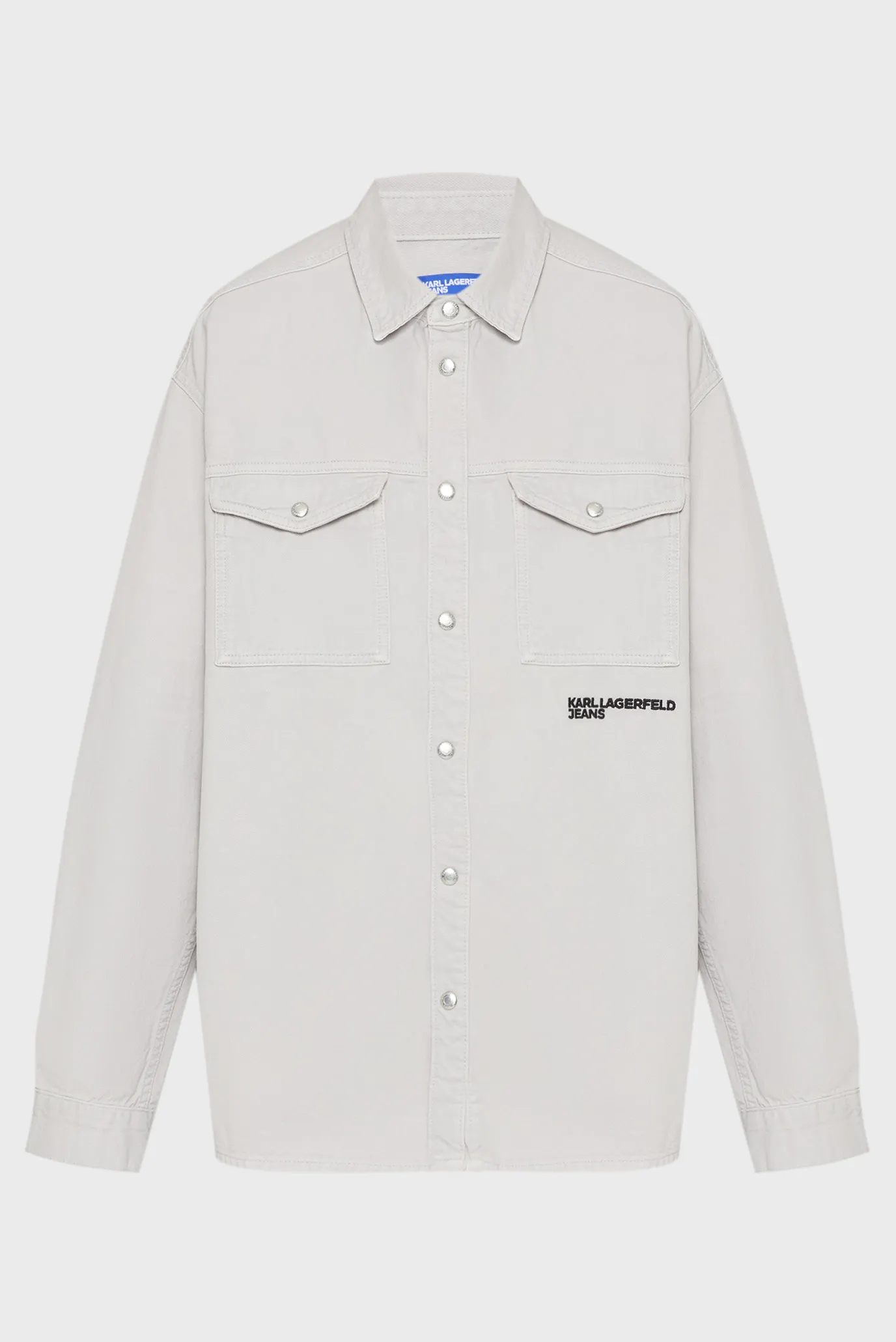Женская серая рубашка overshirt 1