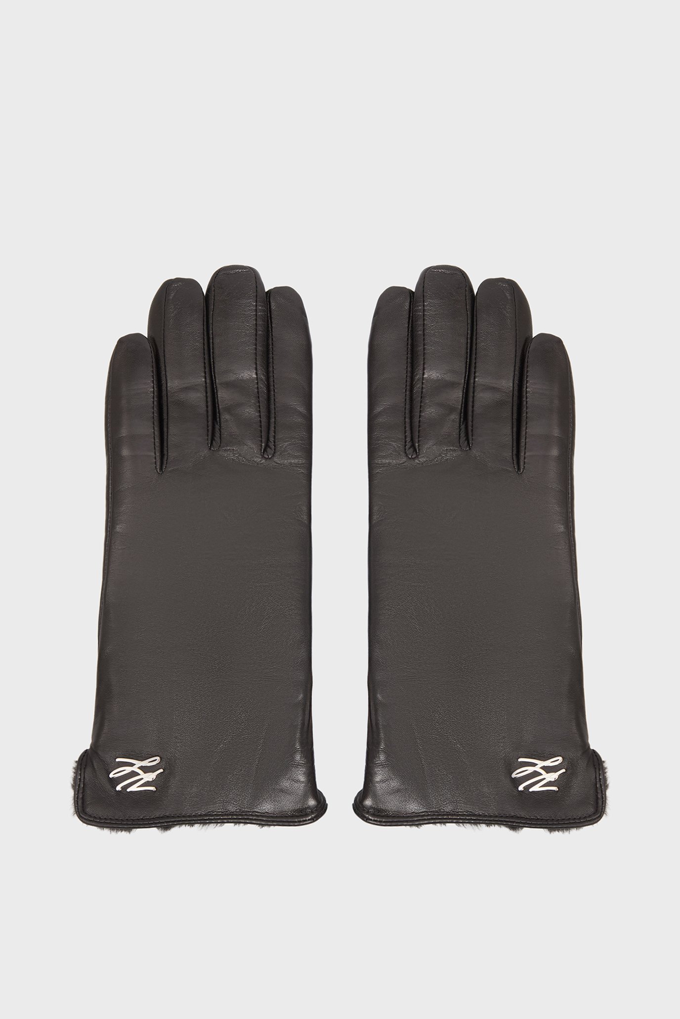 Женские черные кожаные перчатки autograph ff Черный L Karl Lagerfeld A4W33017 Женские черные кожаные перчатки autograph ff Черный L Karl Lagerfeld A4W33017