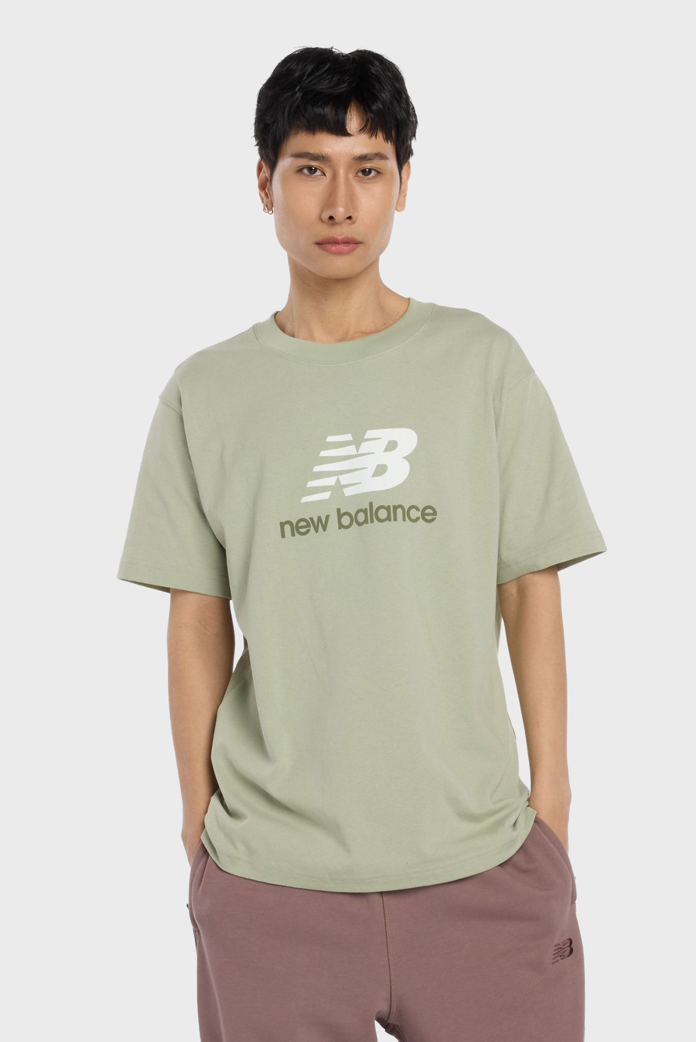 Мужская мятная футболка ATHLETICS LOGO Ментоловый L New Balance MT51500GAS Мужская мятная футболка ATHLETICS LOGO Ментоловый L New Balance MT51500GAS