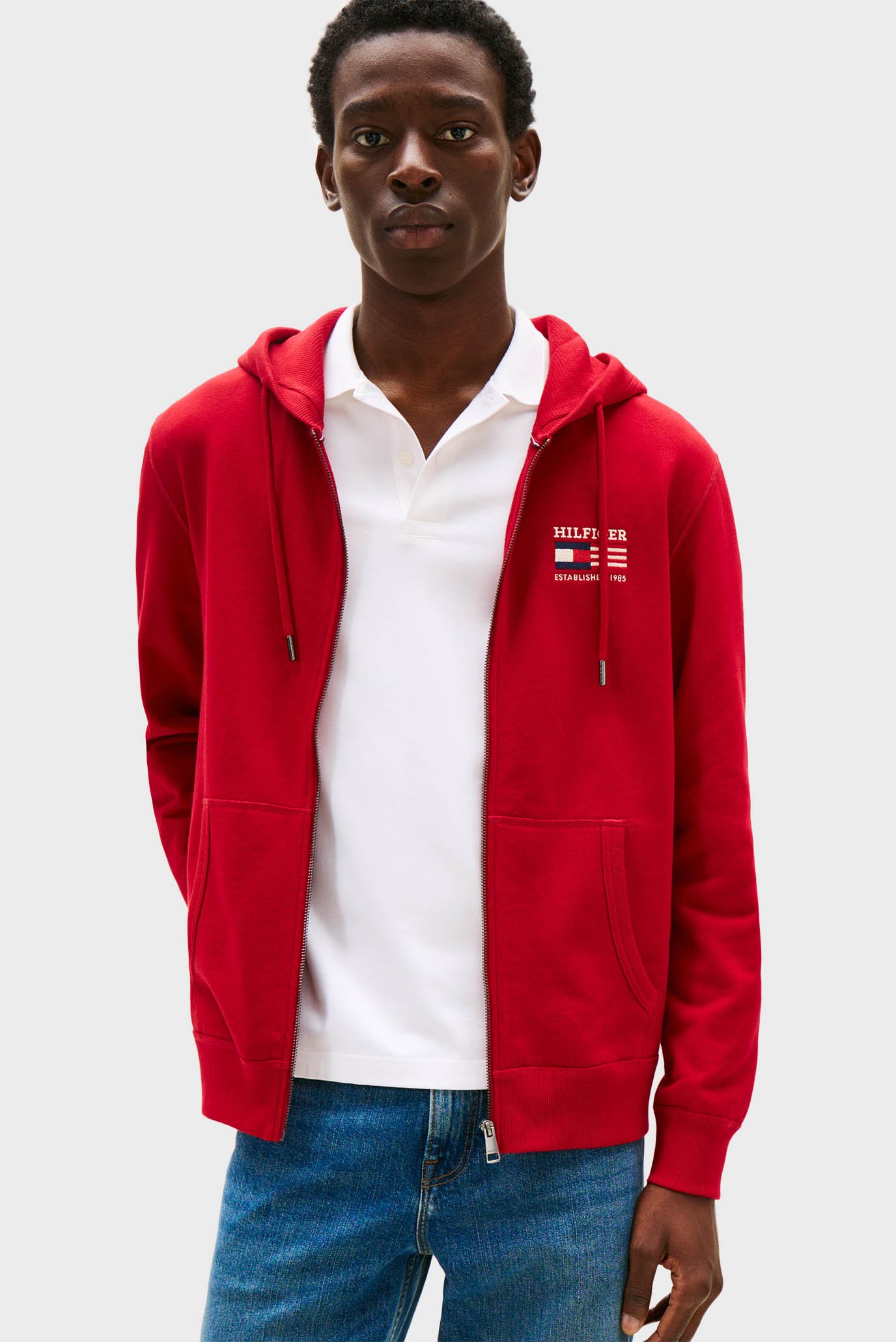 Мужское красное худи AMERICANA Красный XXL Tommy Hilfiger MW0MW39691 Мужское красное худи AMERICANA Красный XXL Tommy Hilfiger MW0MW39691