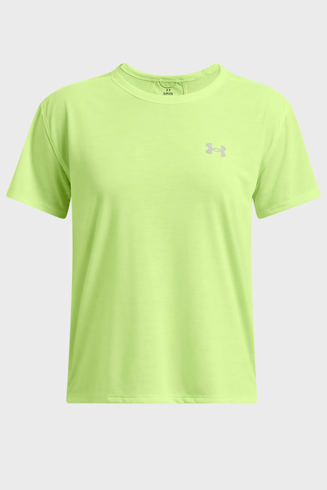 Жіноча салатова футболка UA Trail Run SS 3