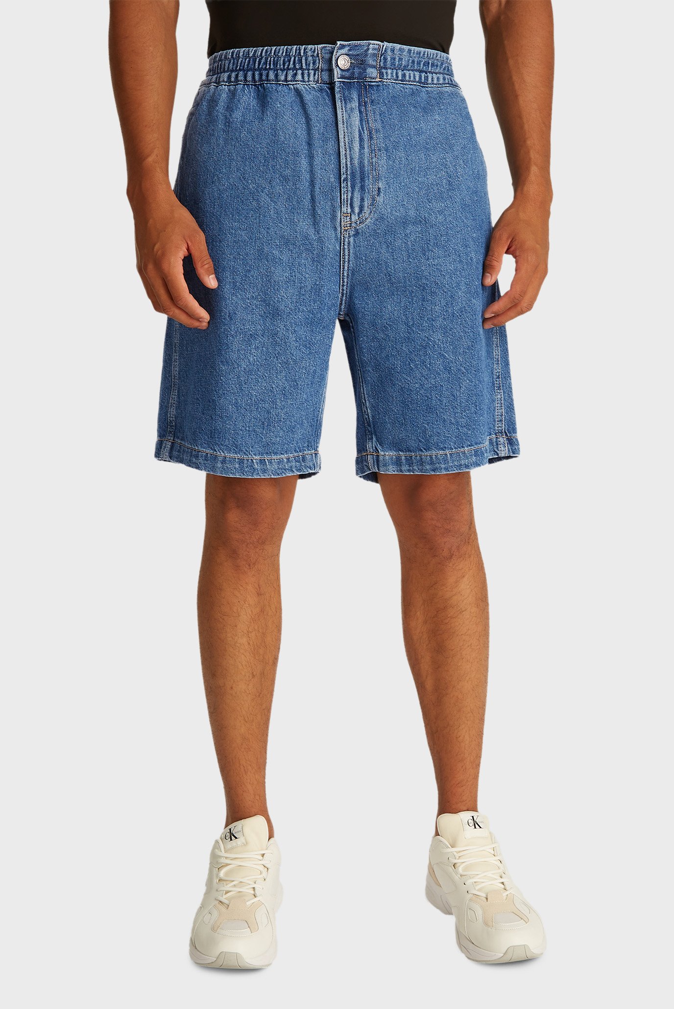 Мужские синие джинсовые шорты PULL ON RELAXED DENIM Синий 31 Calvin Klein Jeans J30J327517 Мужские синие джинсовые шорты PULL ON RELAXED DENIM Синий 31 Calvin Klein Jeans J30J327517
