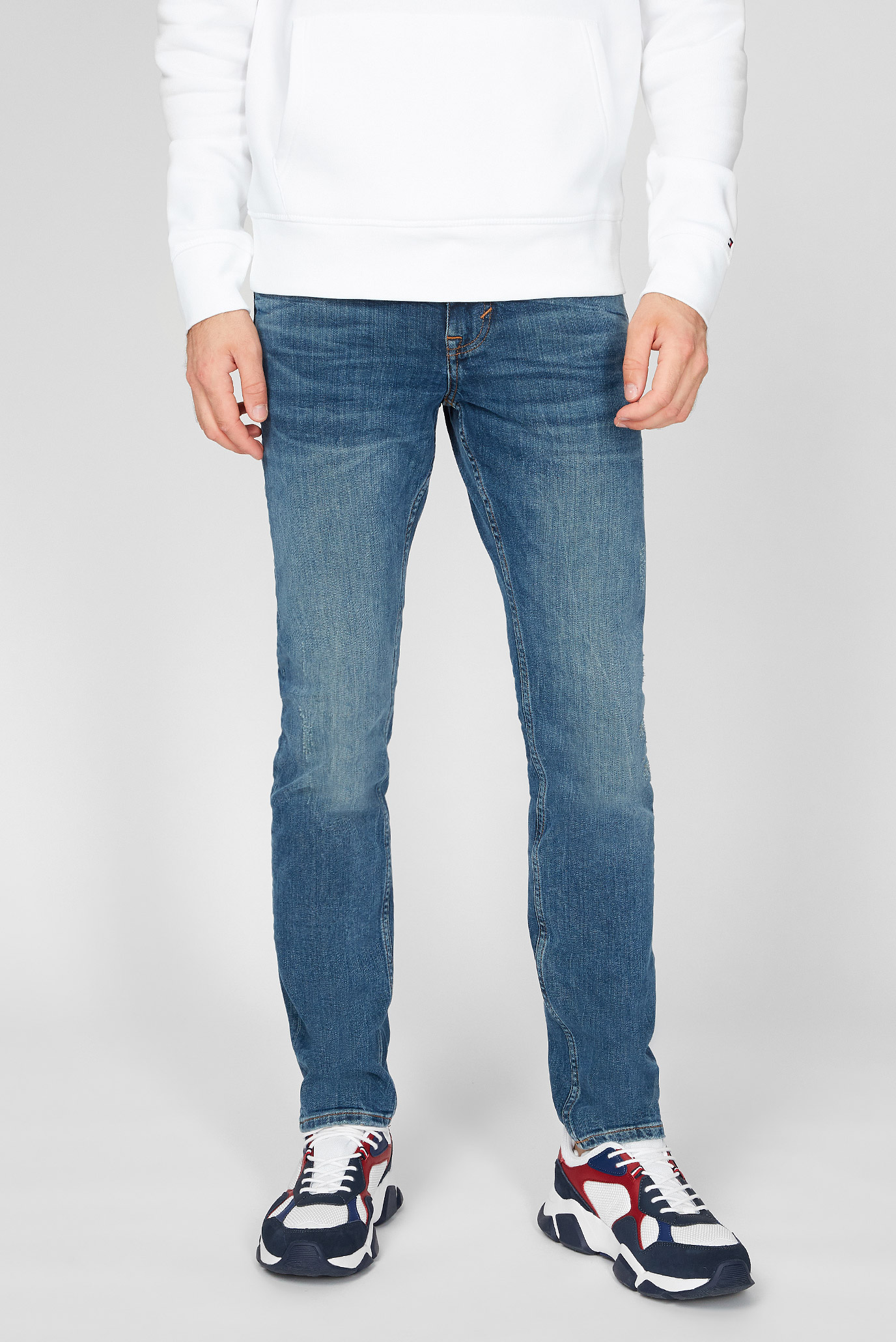 Мужские синие джинсы SLIM BLEECKER Tommy Hilfiger MW0MW14286 — MD-Fashion