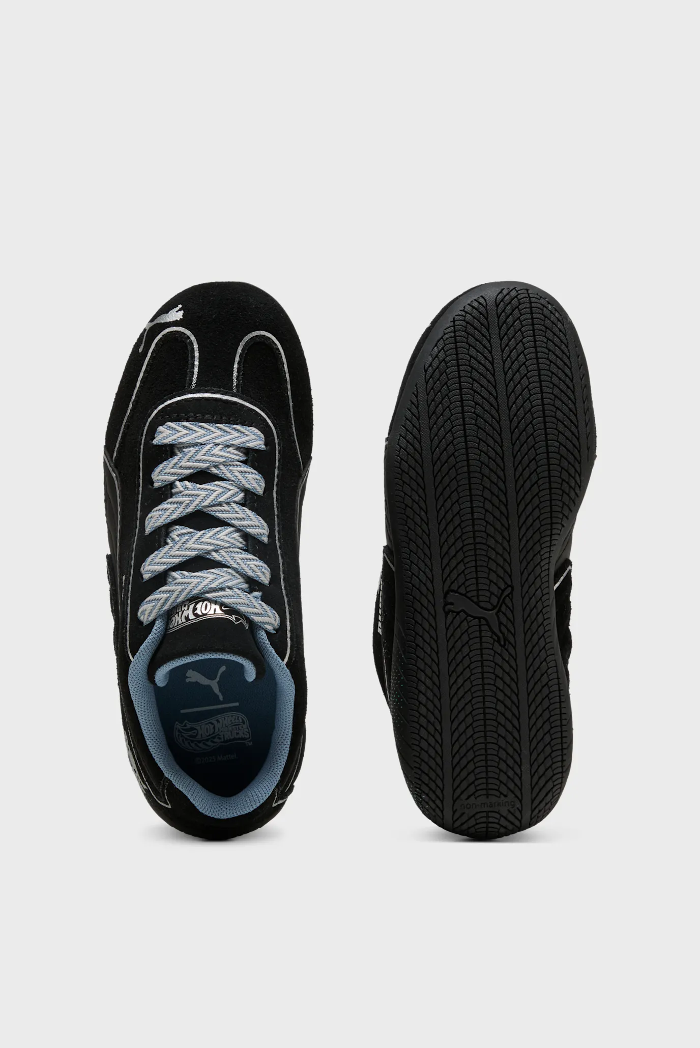 Детские черные замшевые кроссовки PUMA x HOT WHEELS™ MONSTER TRUCKS Speedcat Sneakers Kids 5