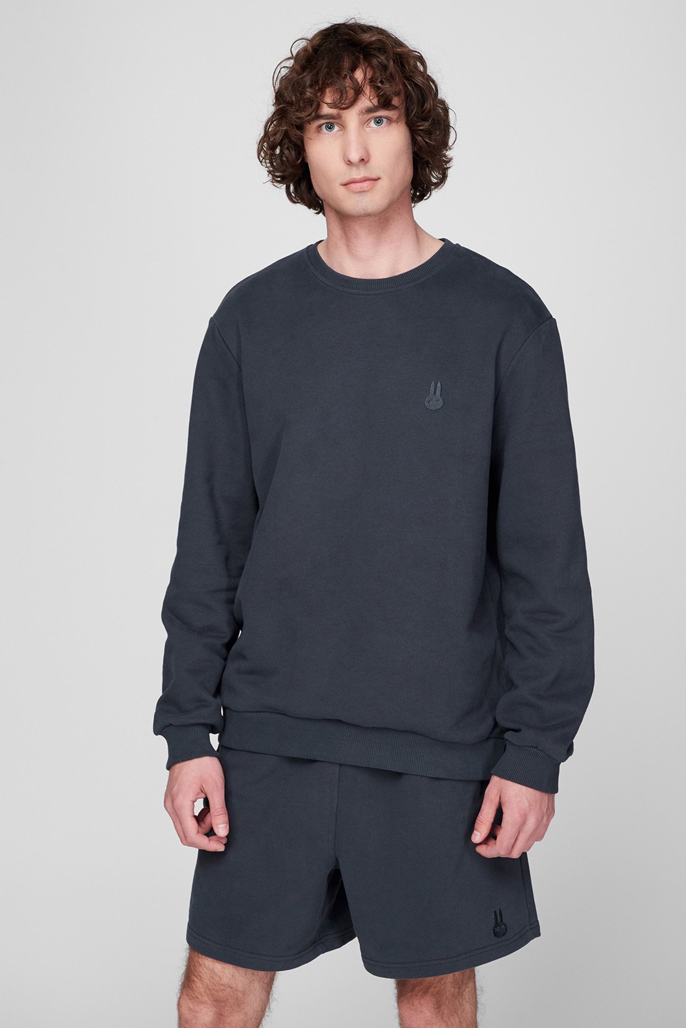 Мужской черный свитшот Crewneck Regular 1