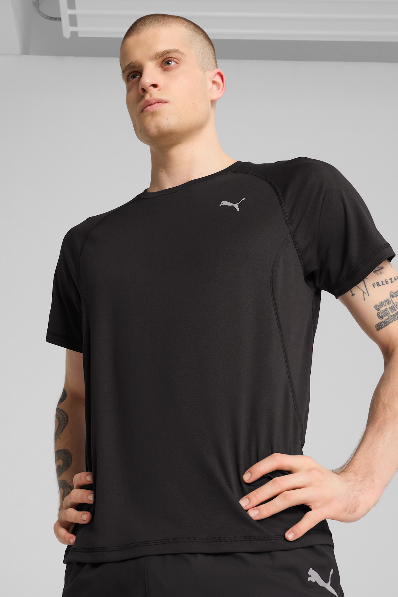 Чоловіча чорна футболка VELOCITY Running Tee Men 1