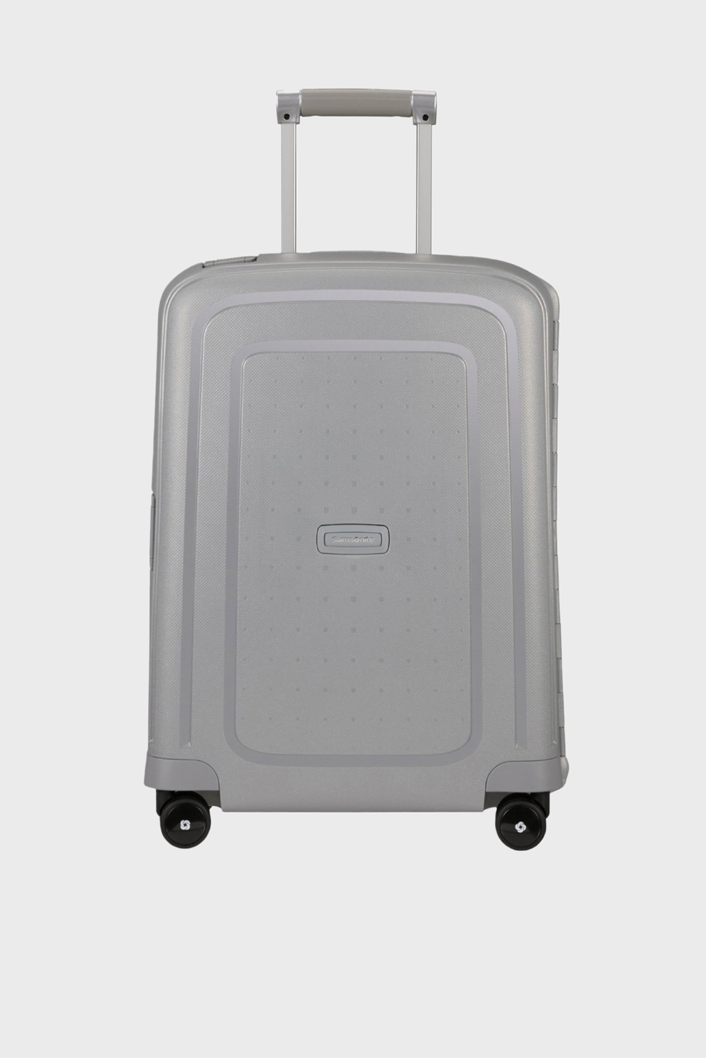 Серый чемодан 55 см S'CURE SILVER 1