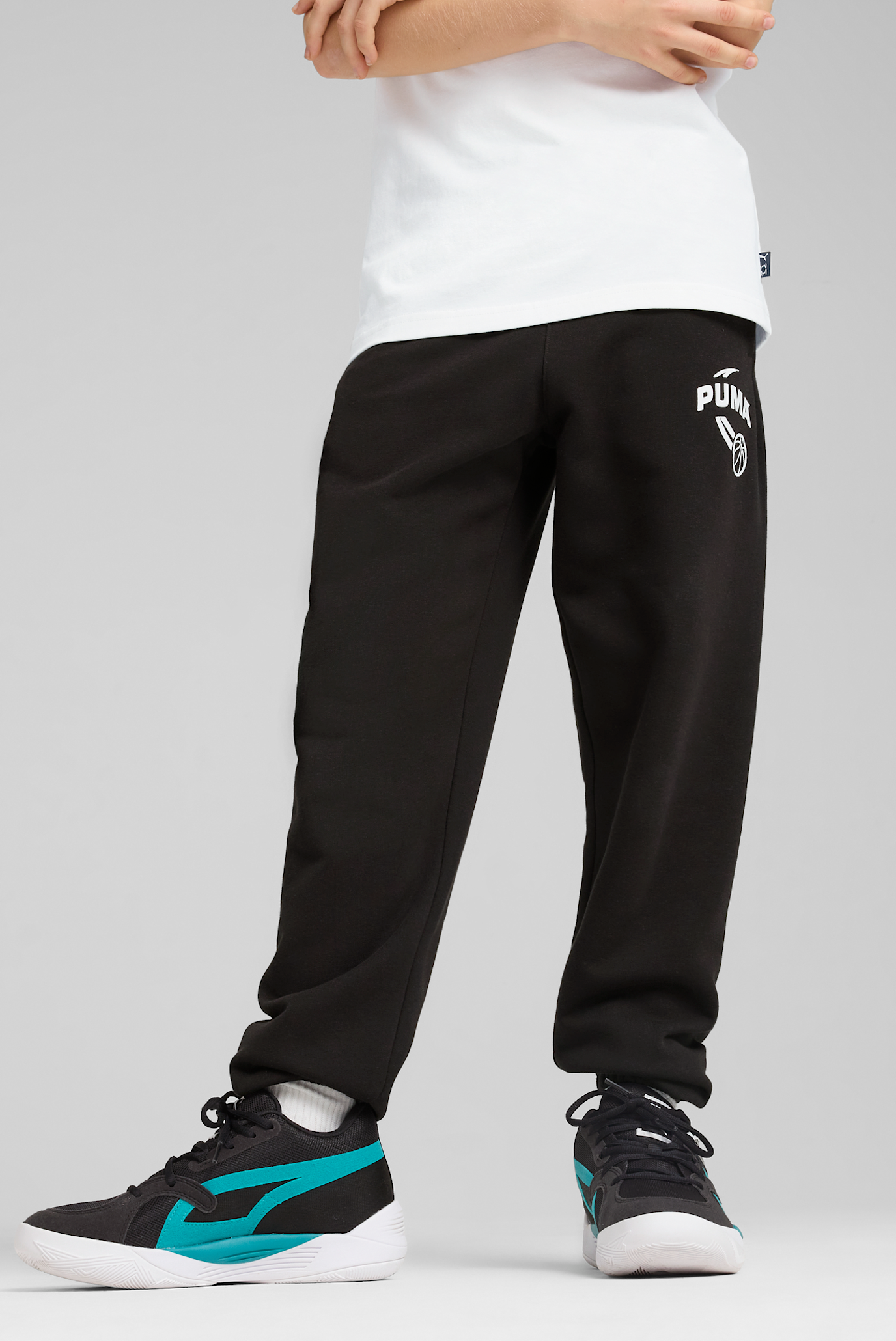 Дитячі чорні штани BASKETBALL Posterize Basketball Sweatpants Youth 1