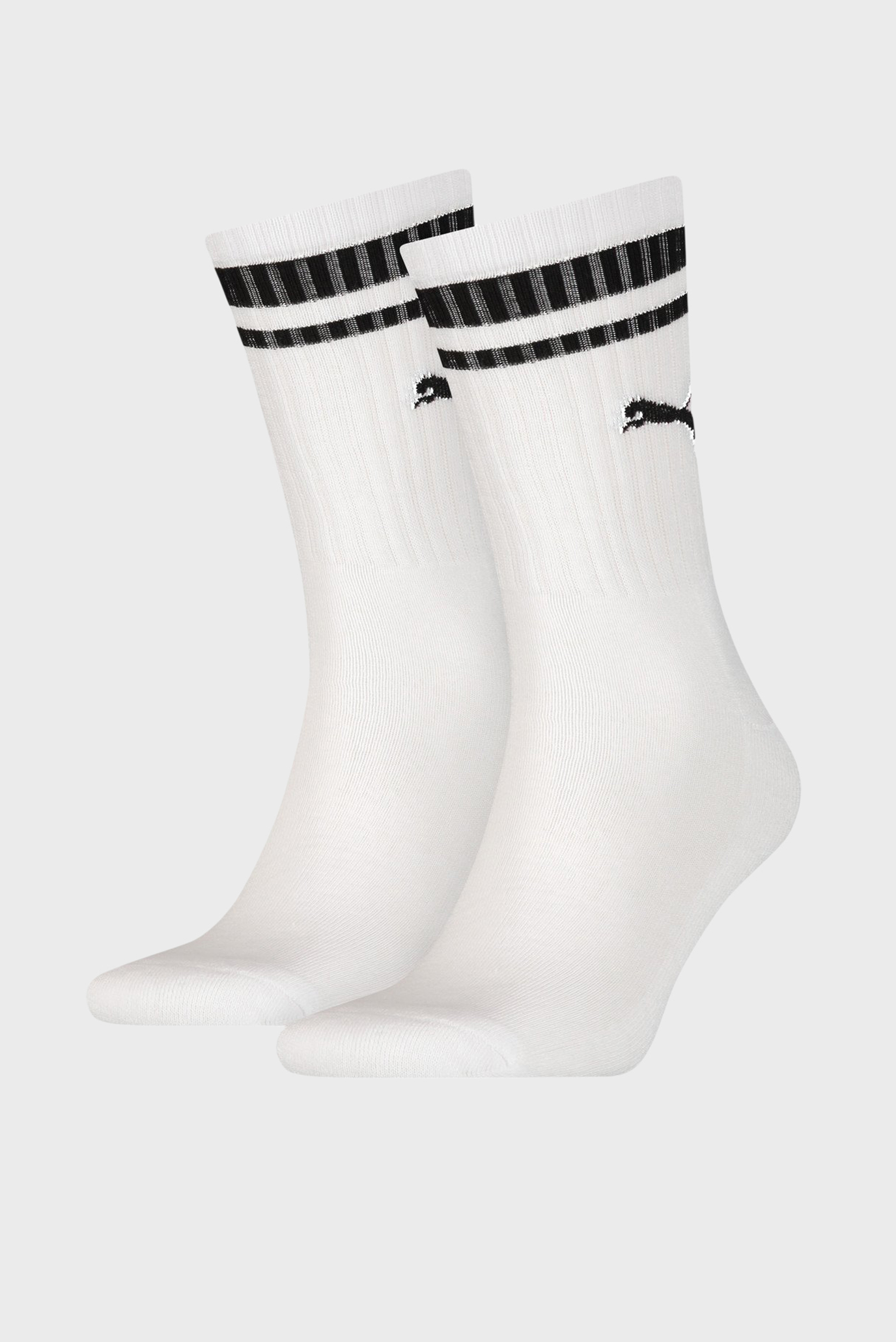 Білі шкарпетки (2 пари) Unisex Crew Heritage Stripe Socks 1