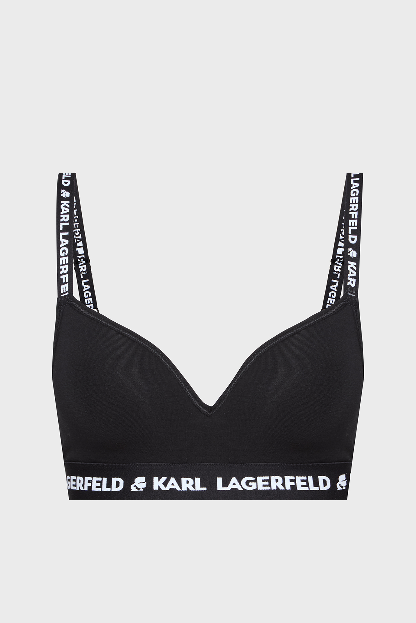 Женский черный бюстгальтер LOGO PADDED BRA 1