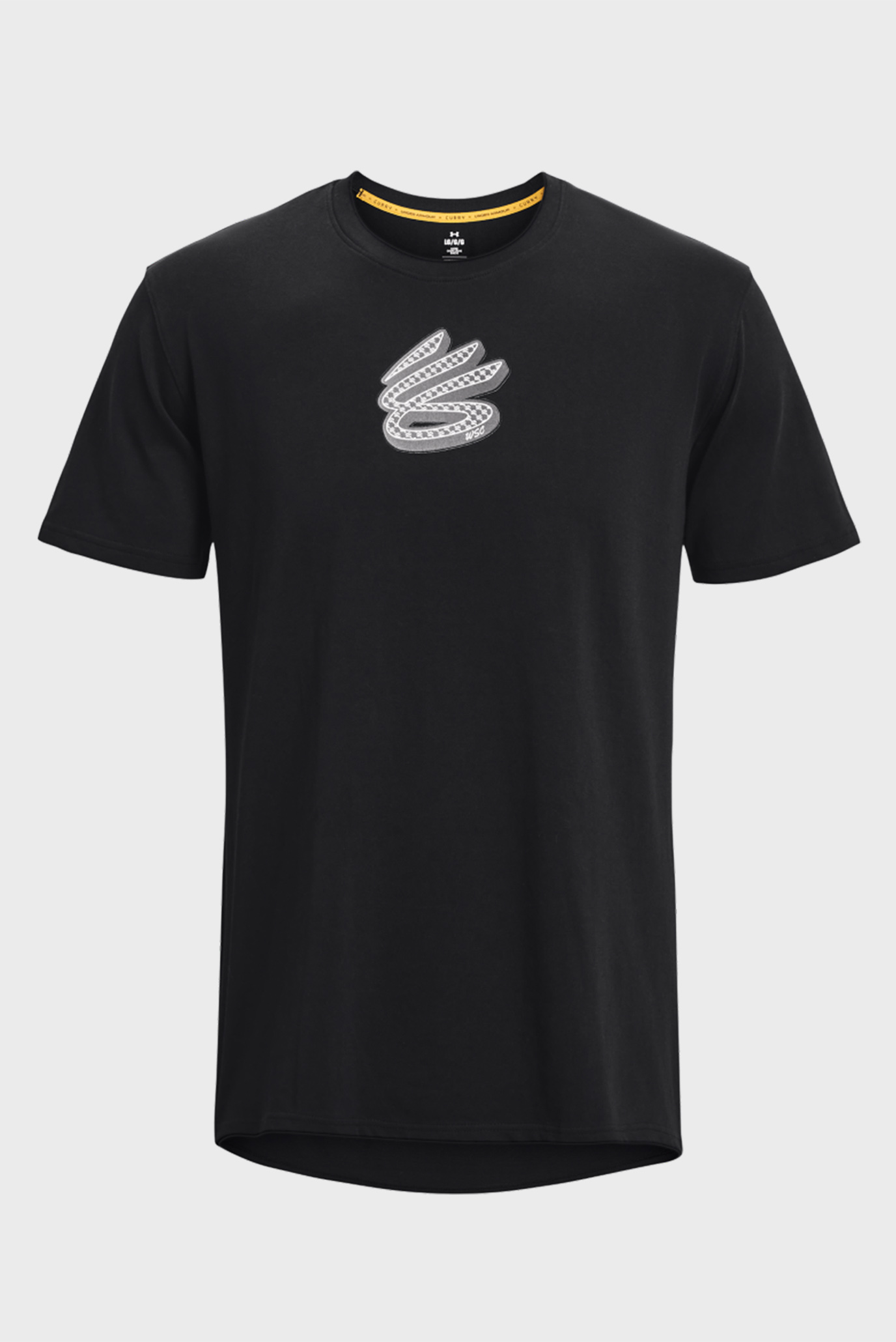 Мужская черная футболка UA CURRY HEAVYWEIGHT LOGO SS 1