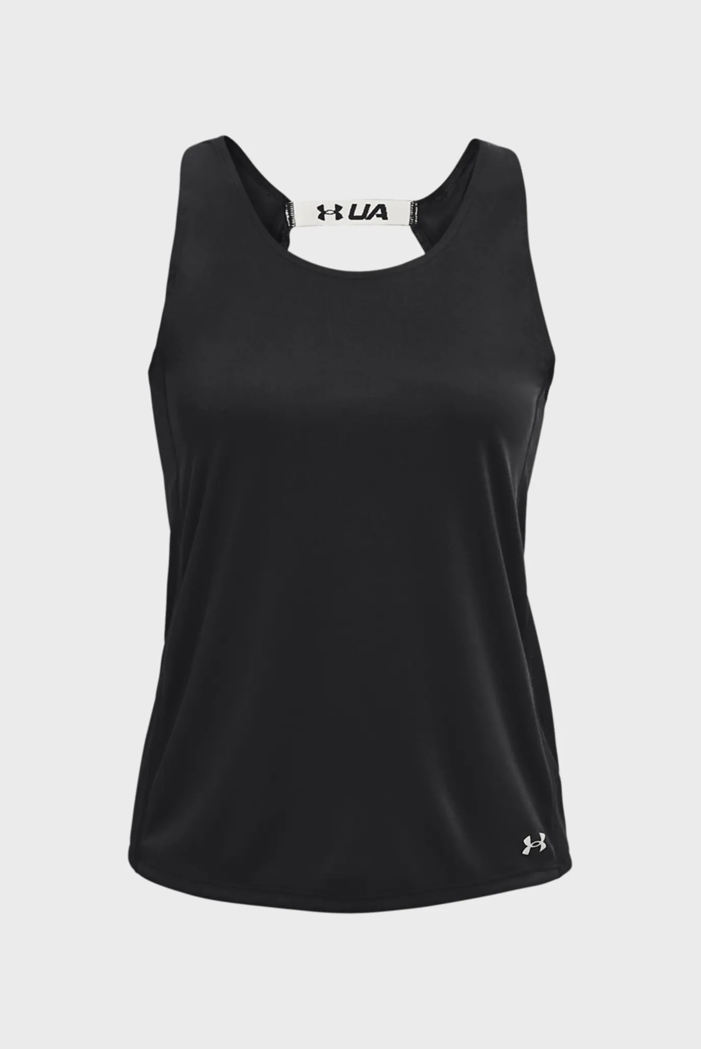 Жіноча чорна майка UA Fly By Tank-BLK 5