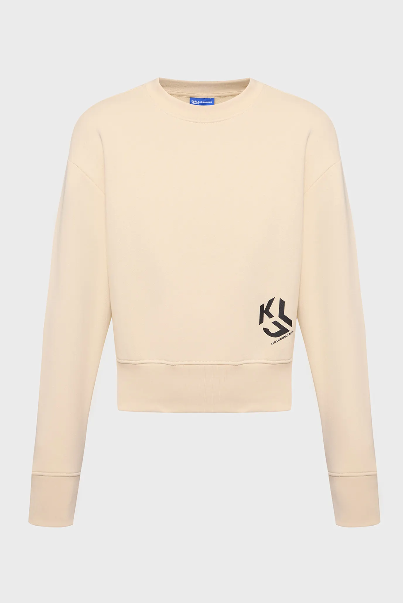 Жіночий бежевий світшот regular logo sweat 1