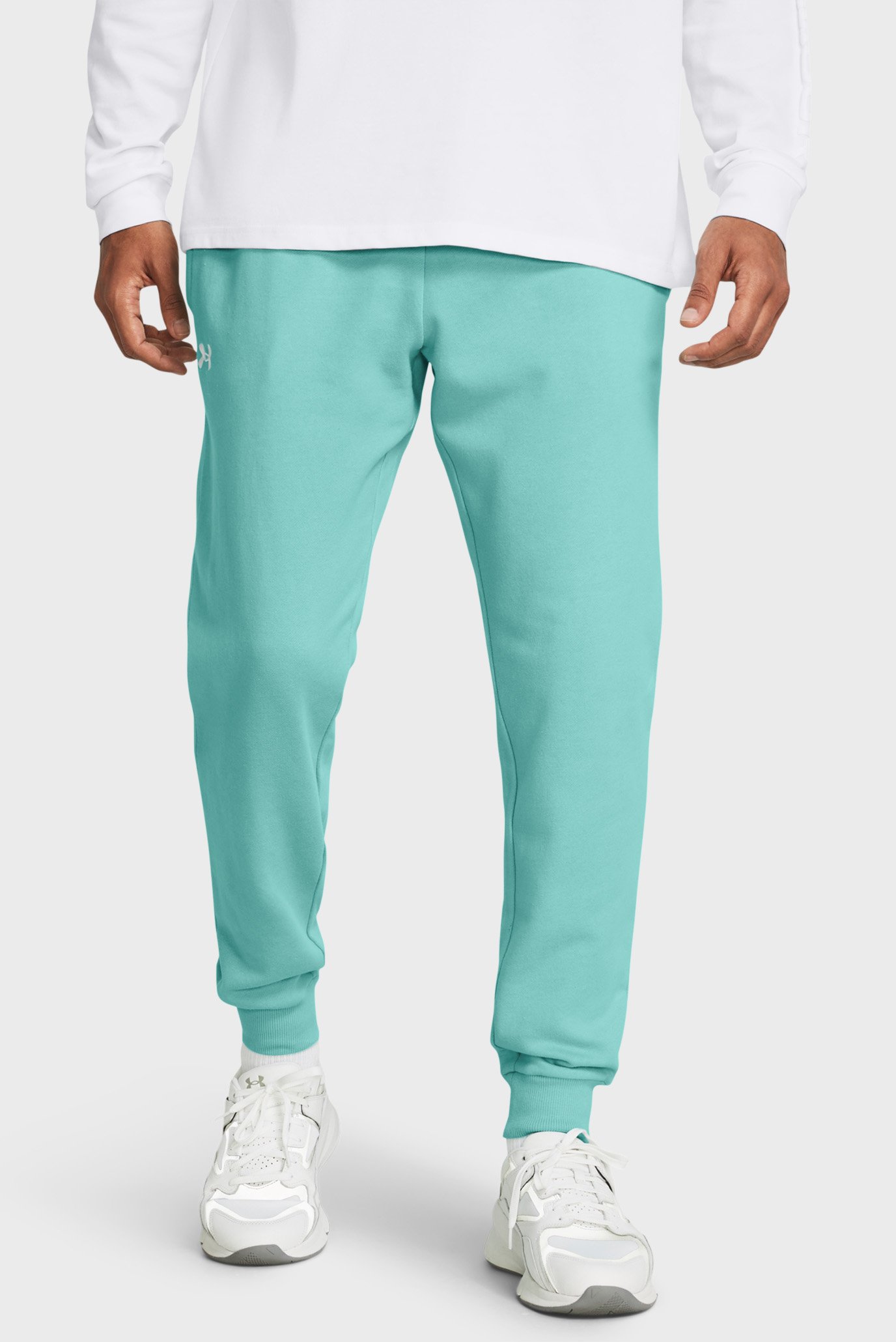 Чоловічі м'ятні спортивні штани UA Rival Fleece Joggers 1