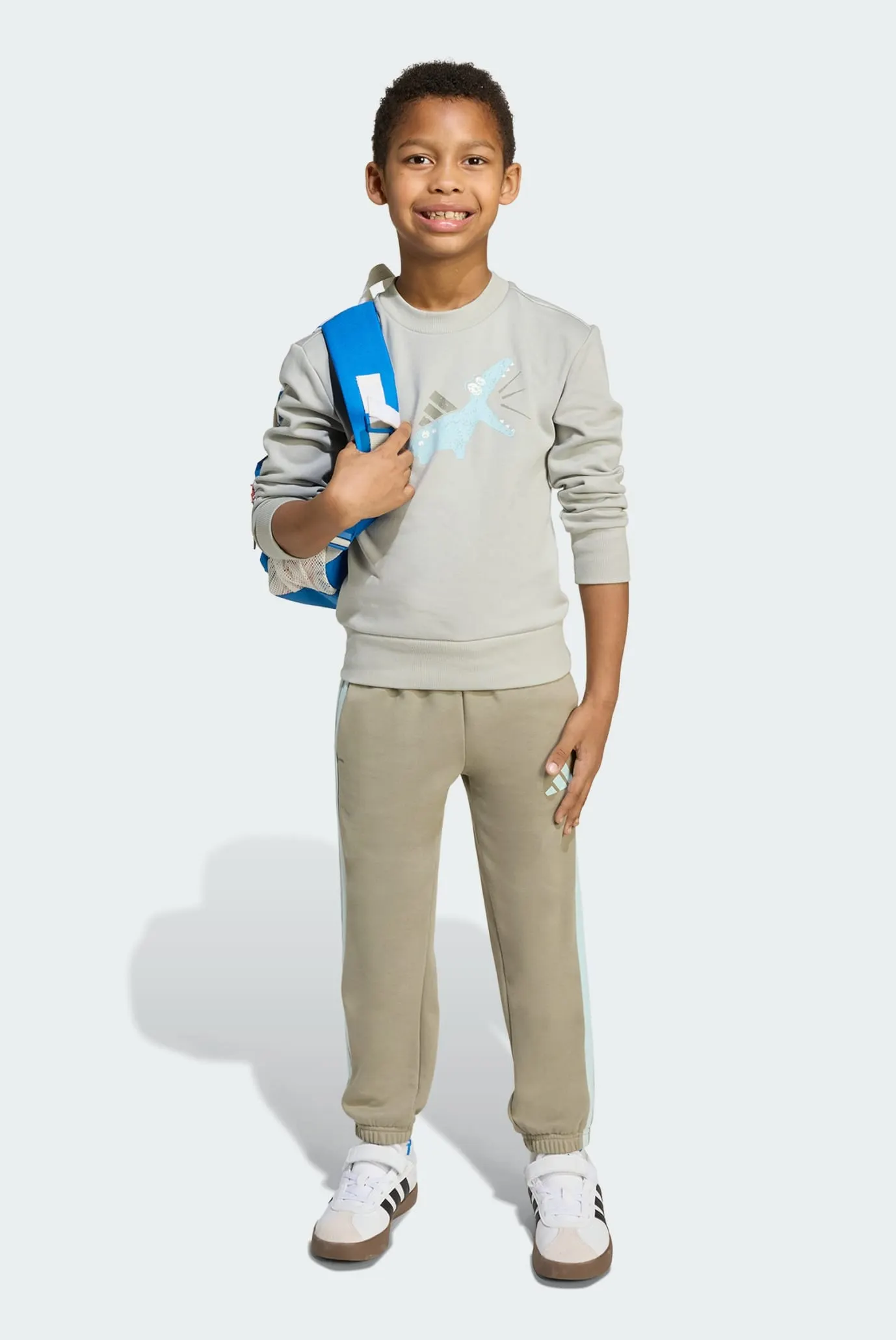 Детский спортивный костюм (свитшот, брюки) Seasonal Essentials Adiraptor Fleece Little Kids 2