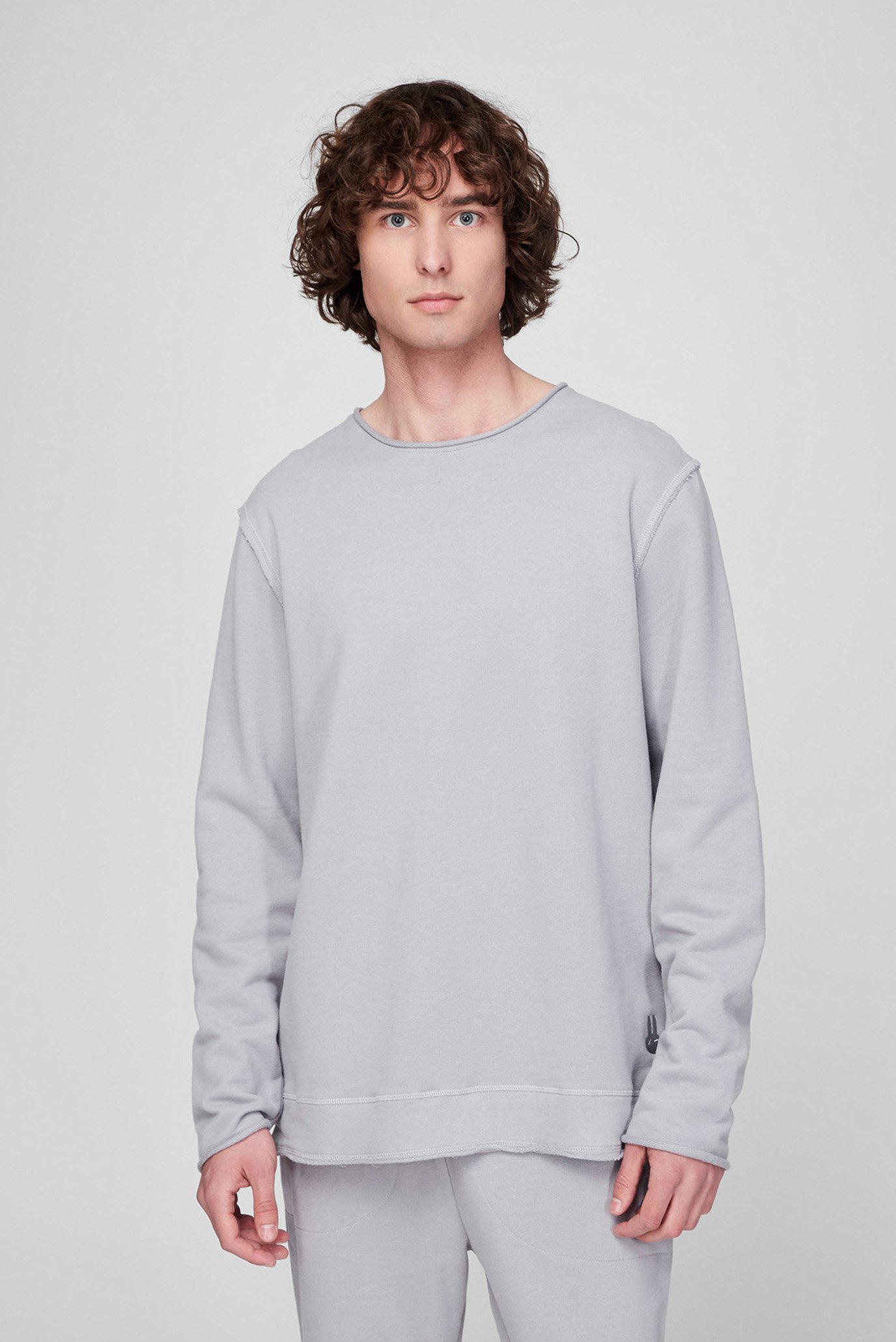 Мужской серый свитшот Crewneck Lounge 1