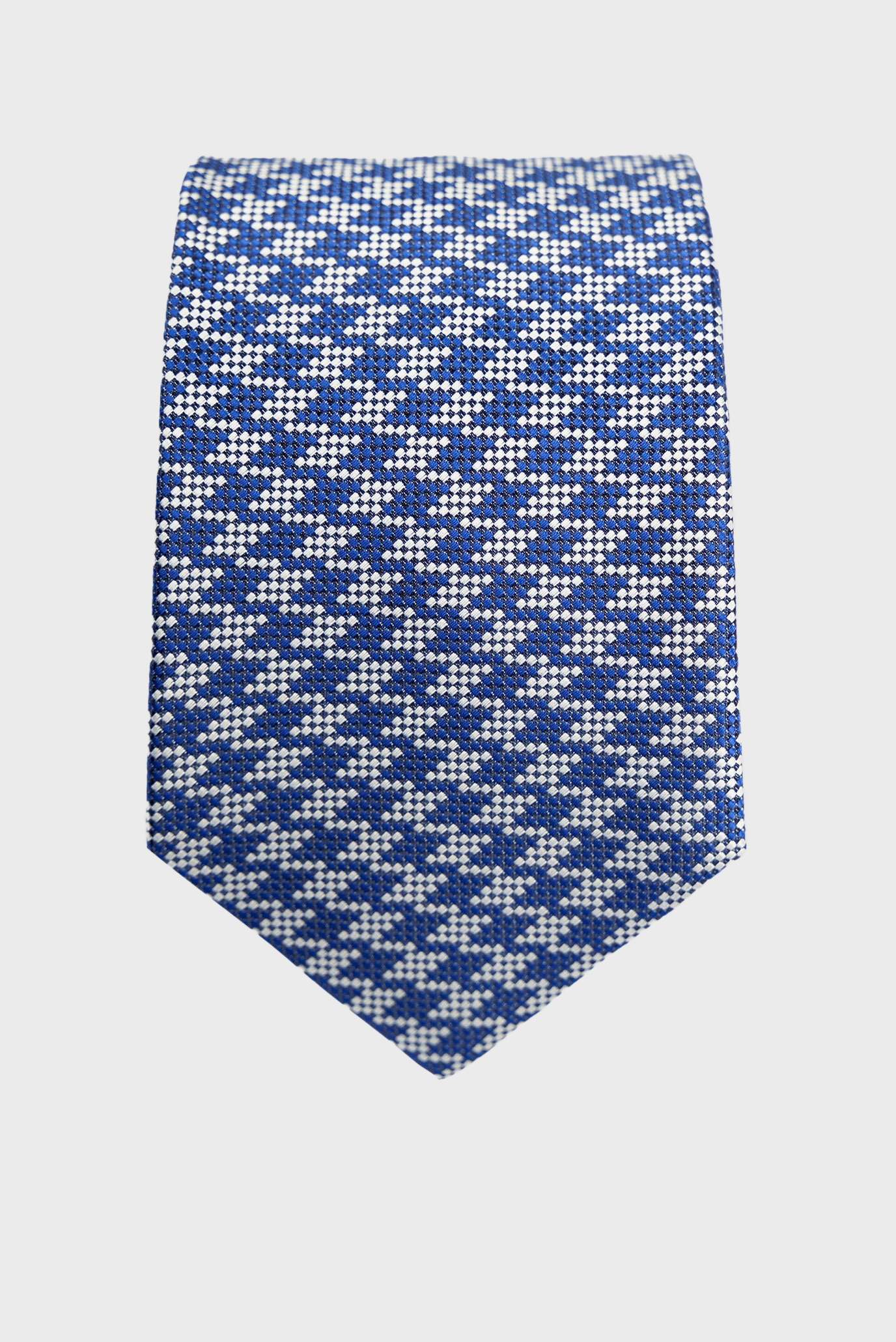 Чоловіча синя краватка з візерунком 1