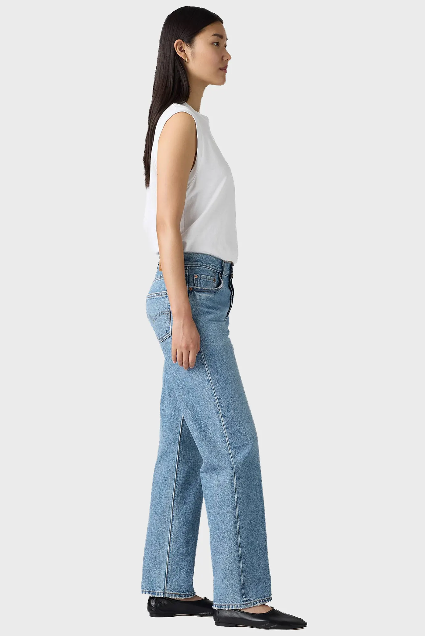 Женские голубые джинсы 501® 4