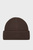 Жіноча коричнева вовняна шапка WOOL RIBBED BEANIE