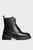 Женские черные кожаные ботинки FABULOUS