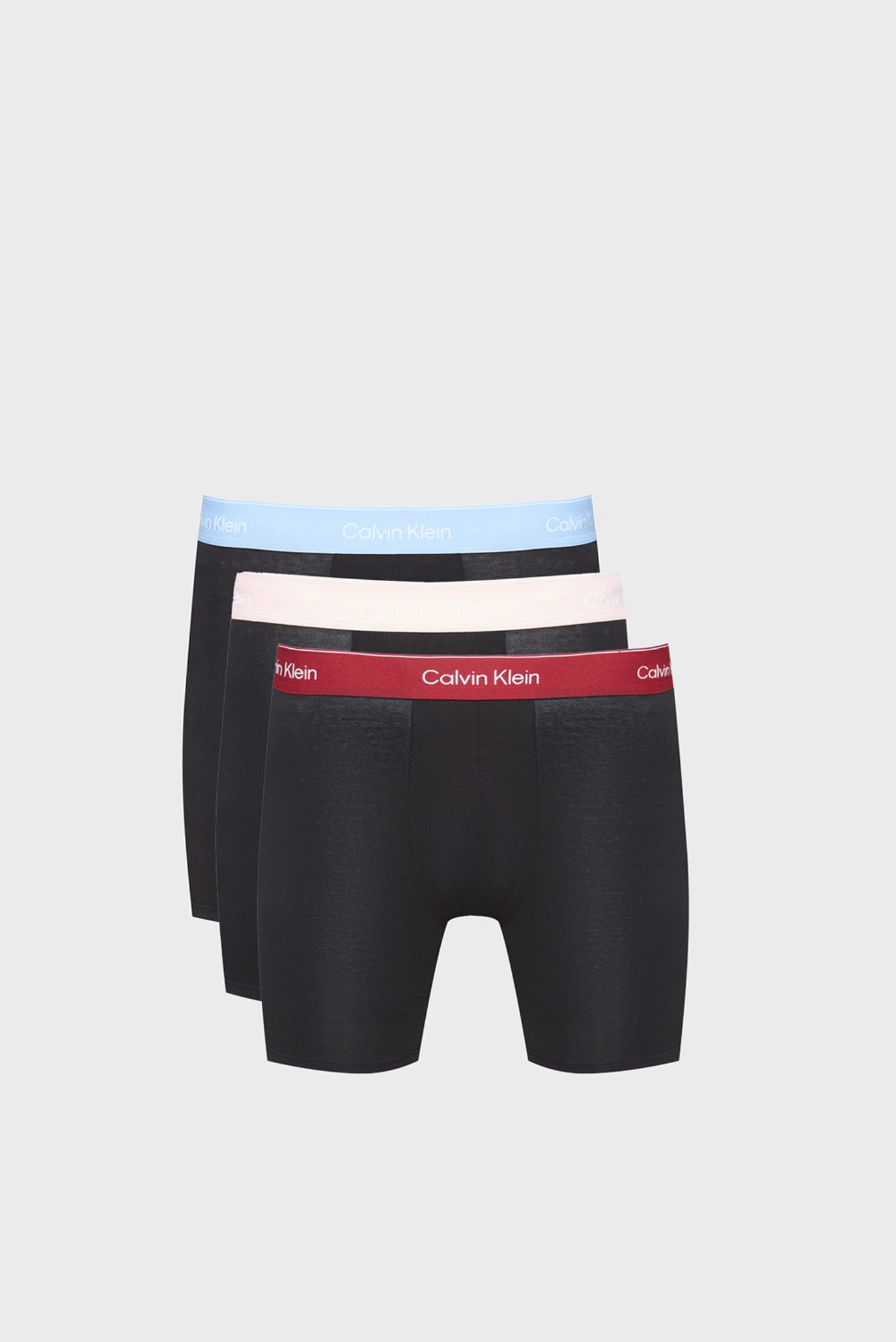 Мужские черные боксеры (3 шт) BOXER BRIEF Черный S Calvin Klein LV00NB4394