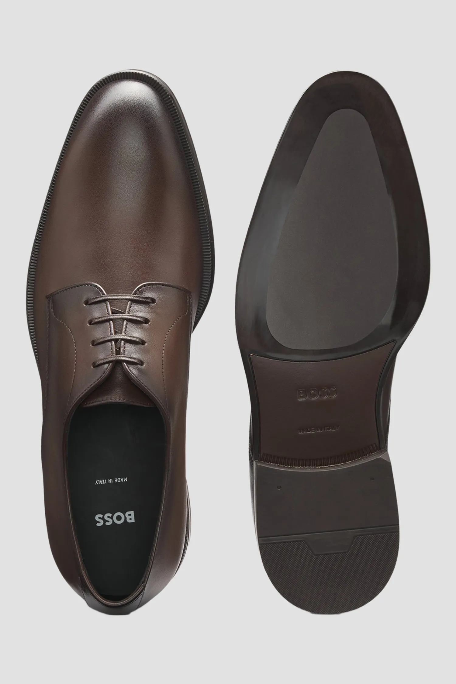 Чоловічі коричневі шкіряні дербі 4