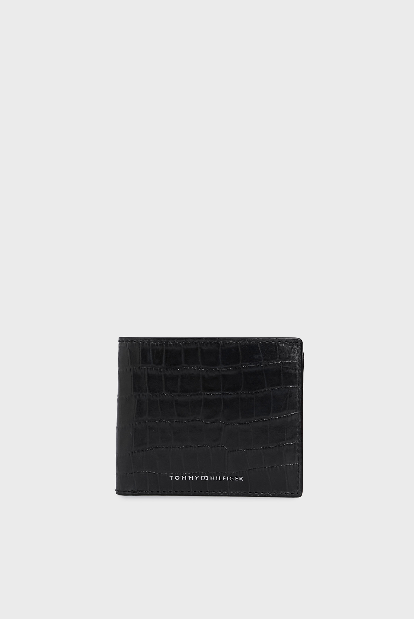 Чоловічий чорний шкіряний гаманець TH TEXTURE CC 1