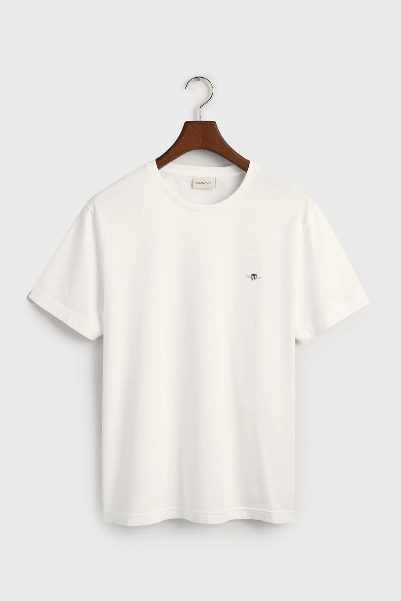 Мужская белая футболка REG SHIELD SS 5