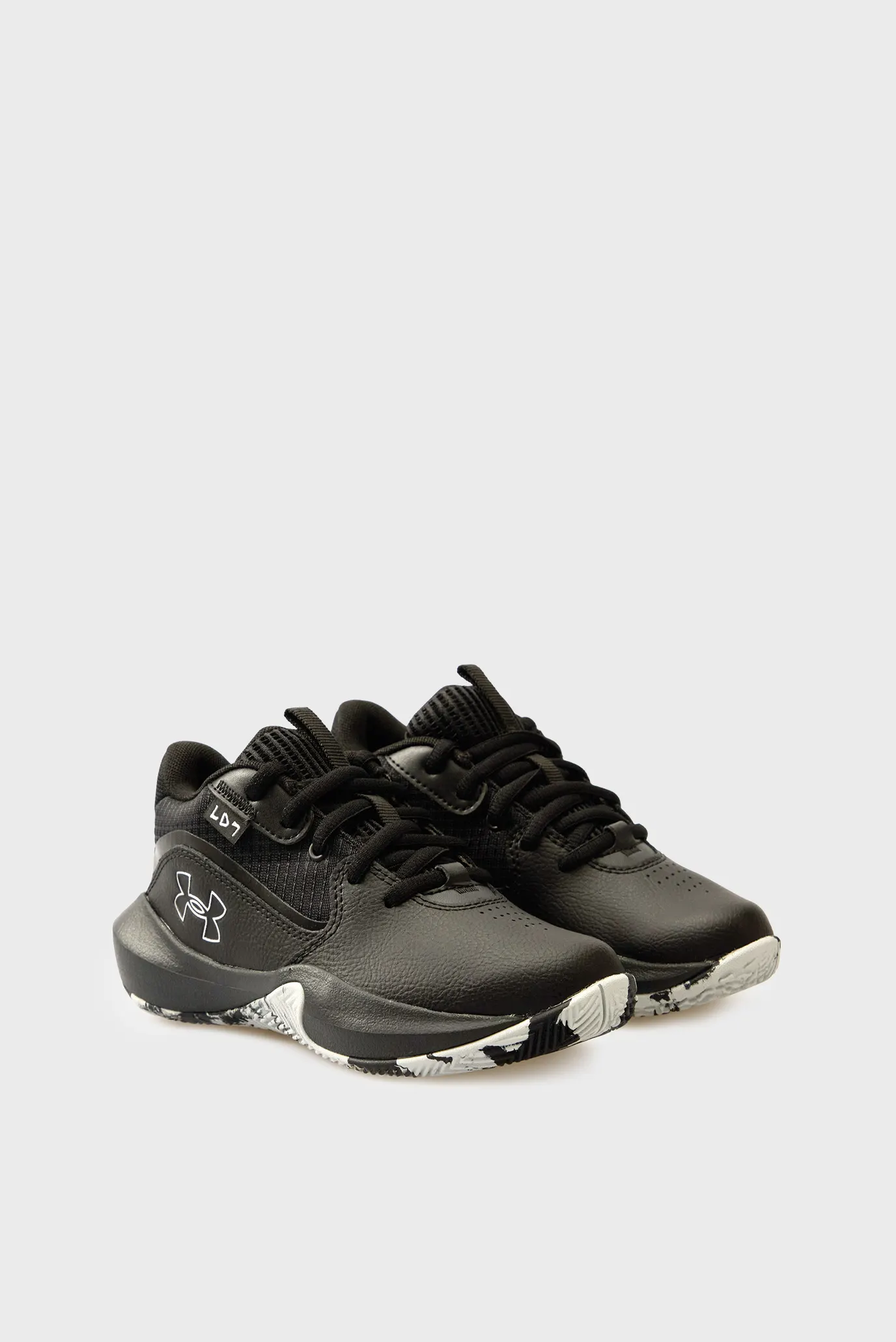 Детские черные кроссовки UA PS Lockdown 7 3