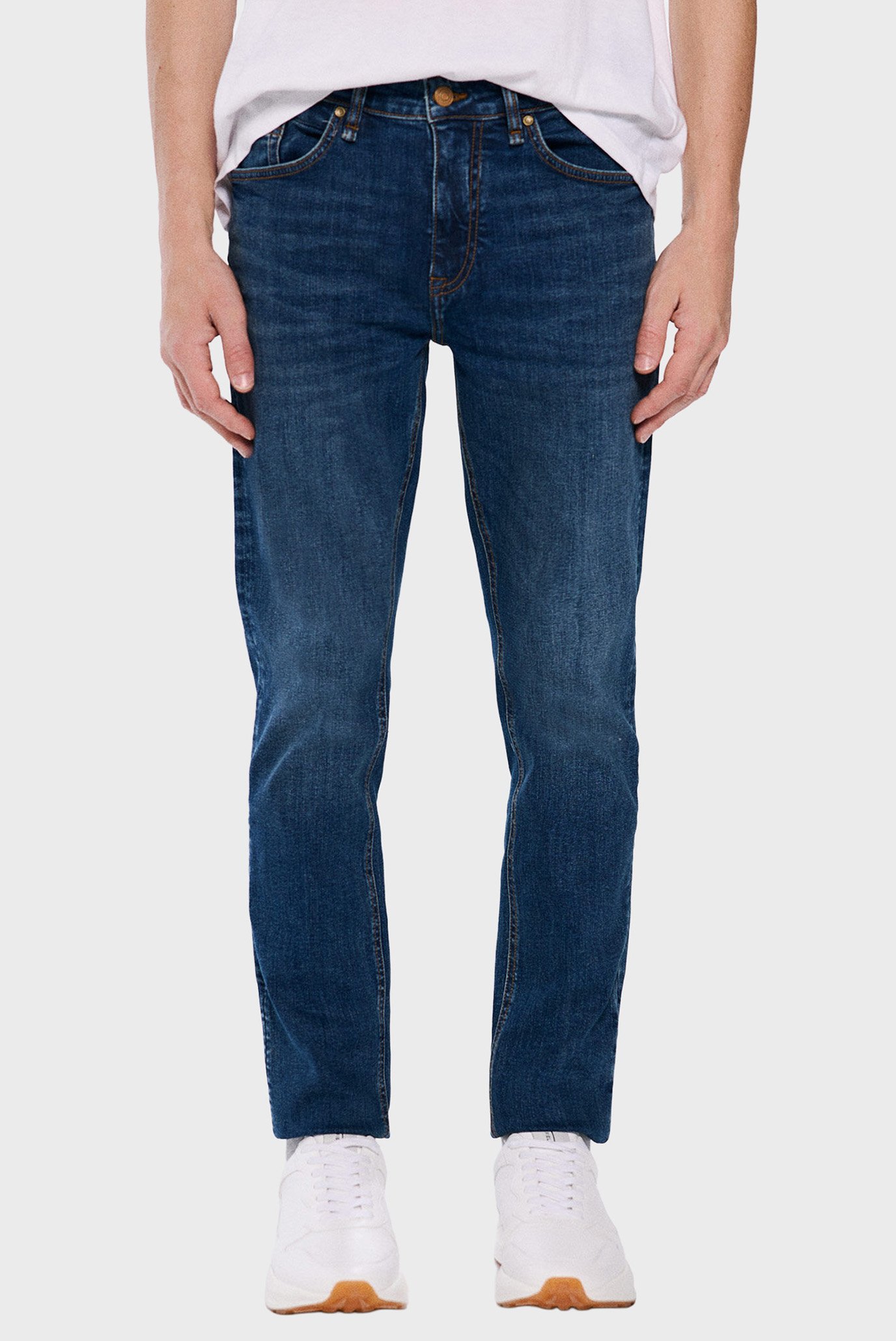 Мужские темно-синие джинсы Skinny Синий 32 SPRINGFIELD 1759871 Мужские темно-синие джинсы Skinny Синий 32 SPRINGFIELD 1759871