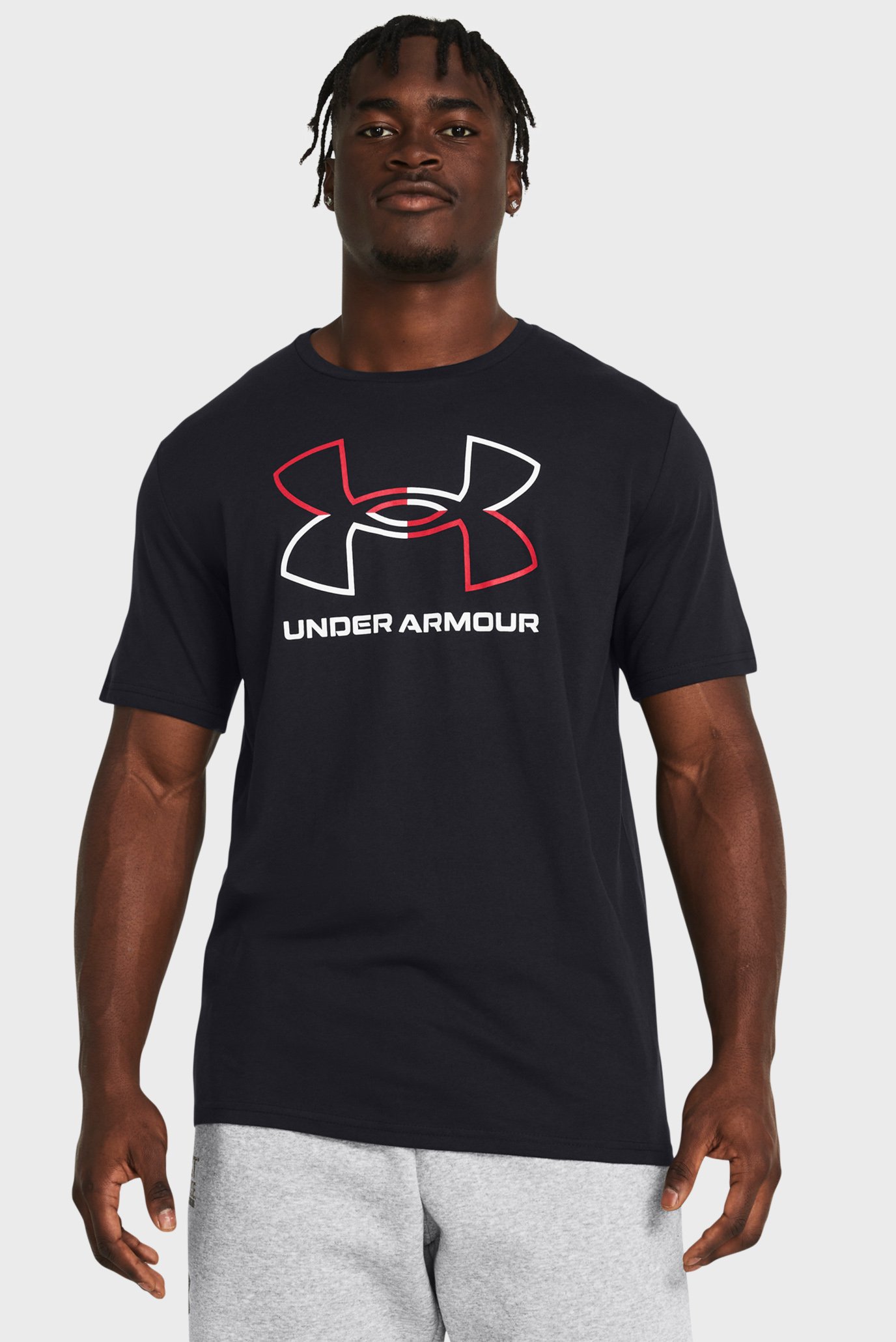 Мужская черная футболка UA GL FOUNDATION UPDATE SS 1