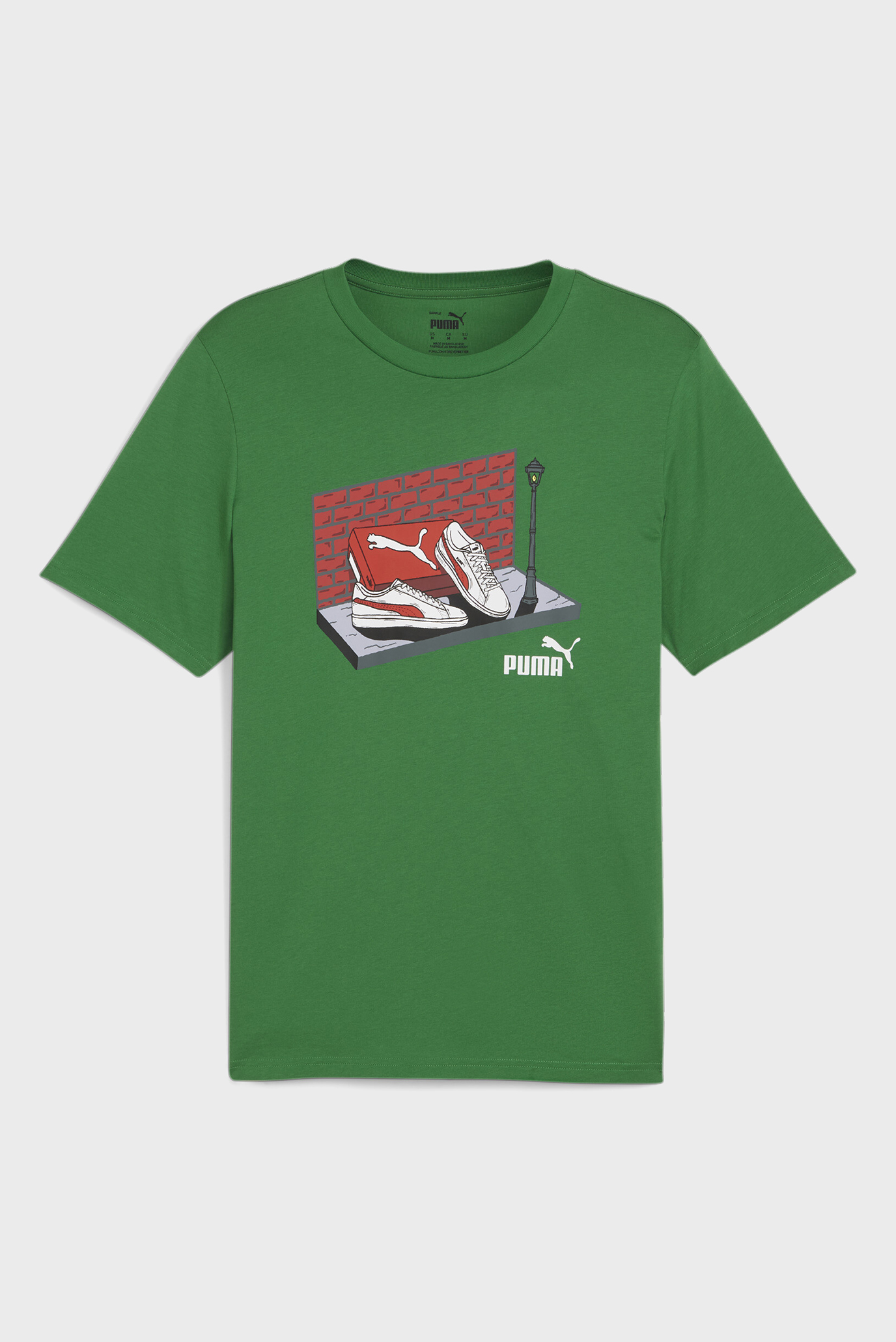 Чоловіча зелена футболка GRAPHICS Sneaker Box Men's Tee 1