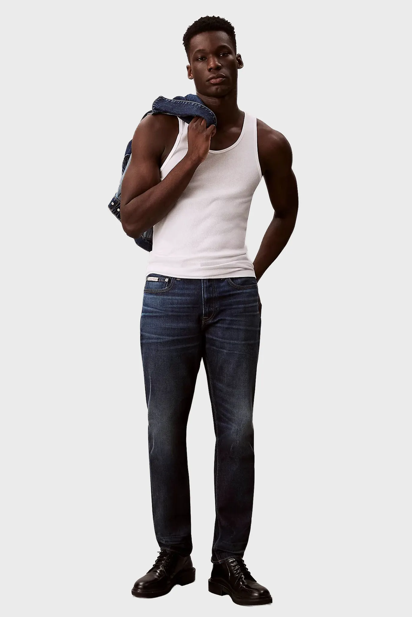 Мужские темно-синие джинсы SLIM TAPER 1