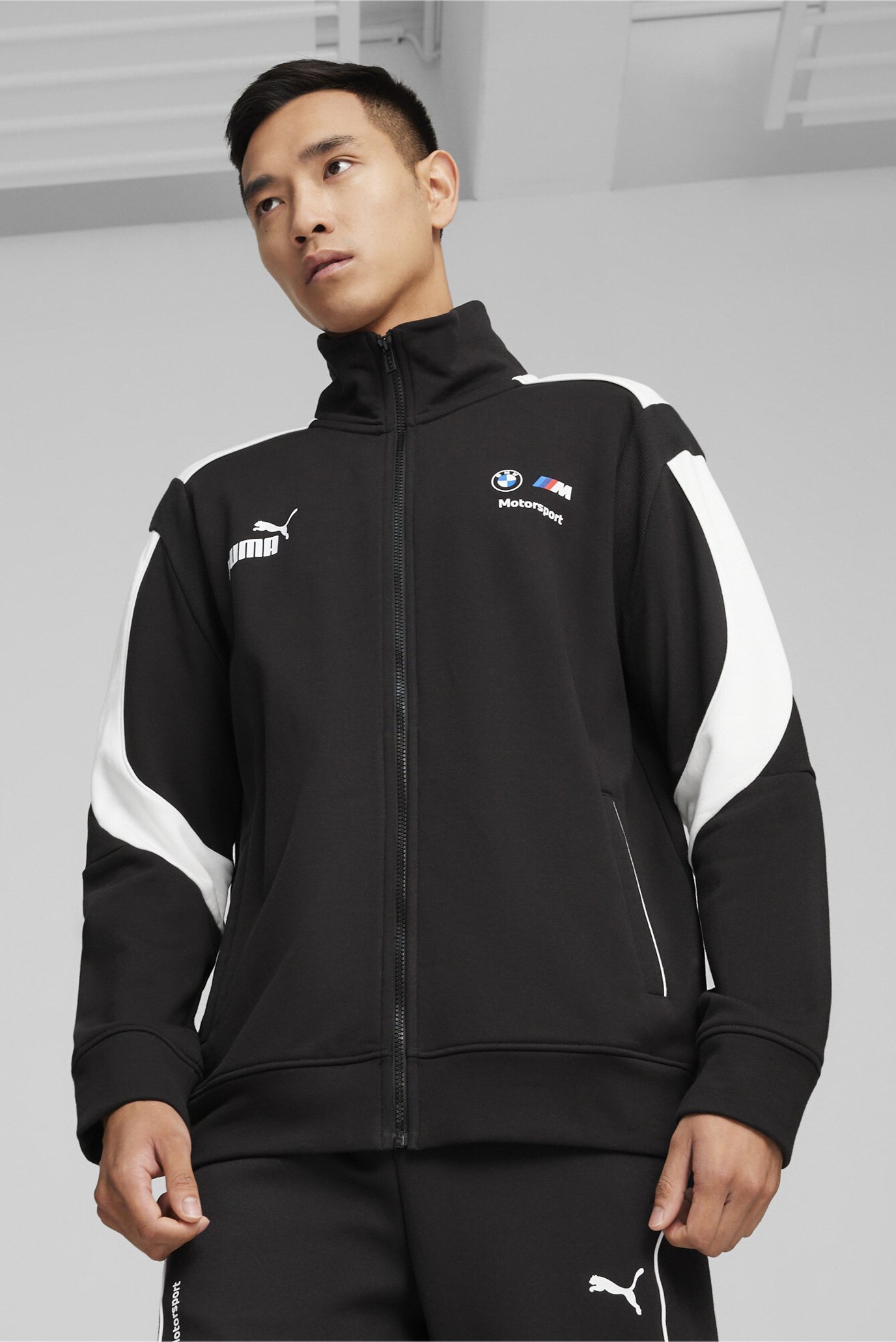 Мужская черная спортивная кофта BMW M Motorsport MT7+ Sweat Jacket 1