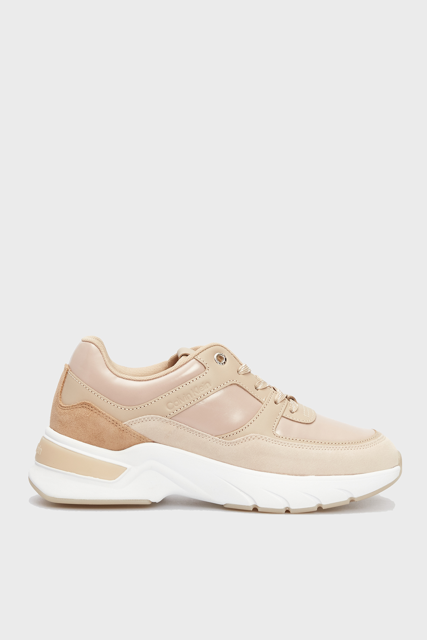 Женские бежевые кроссовки ELEVATED RUNNER LACE UP Calvin Klein ...