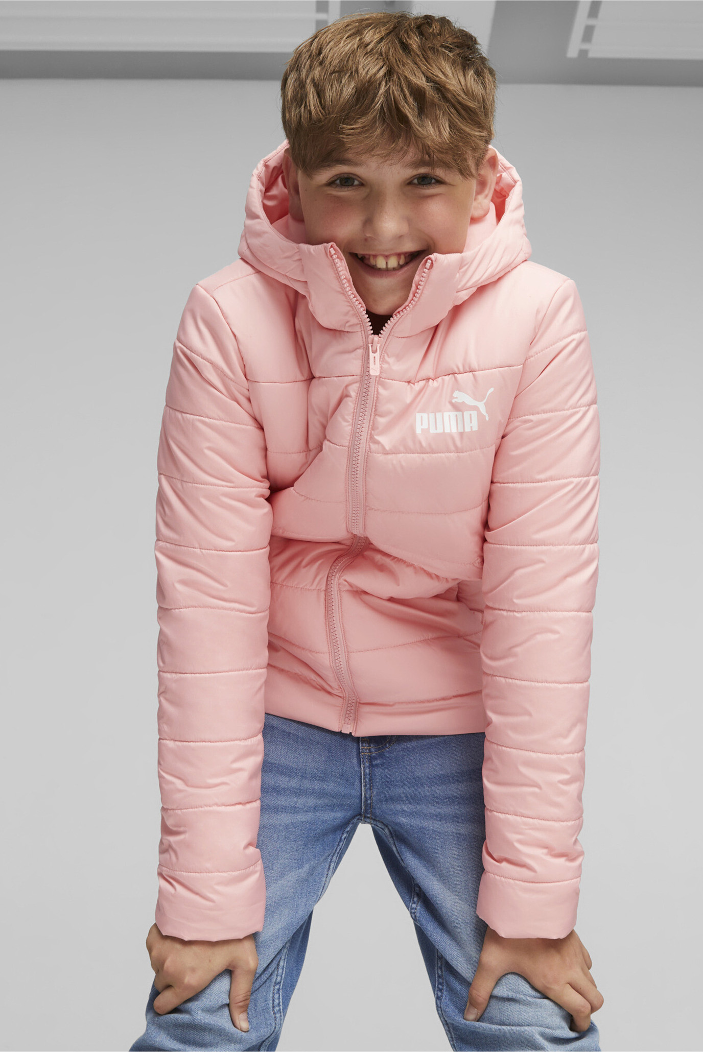 Детская розовая куртка Essentials Padded Jacket Youth 1