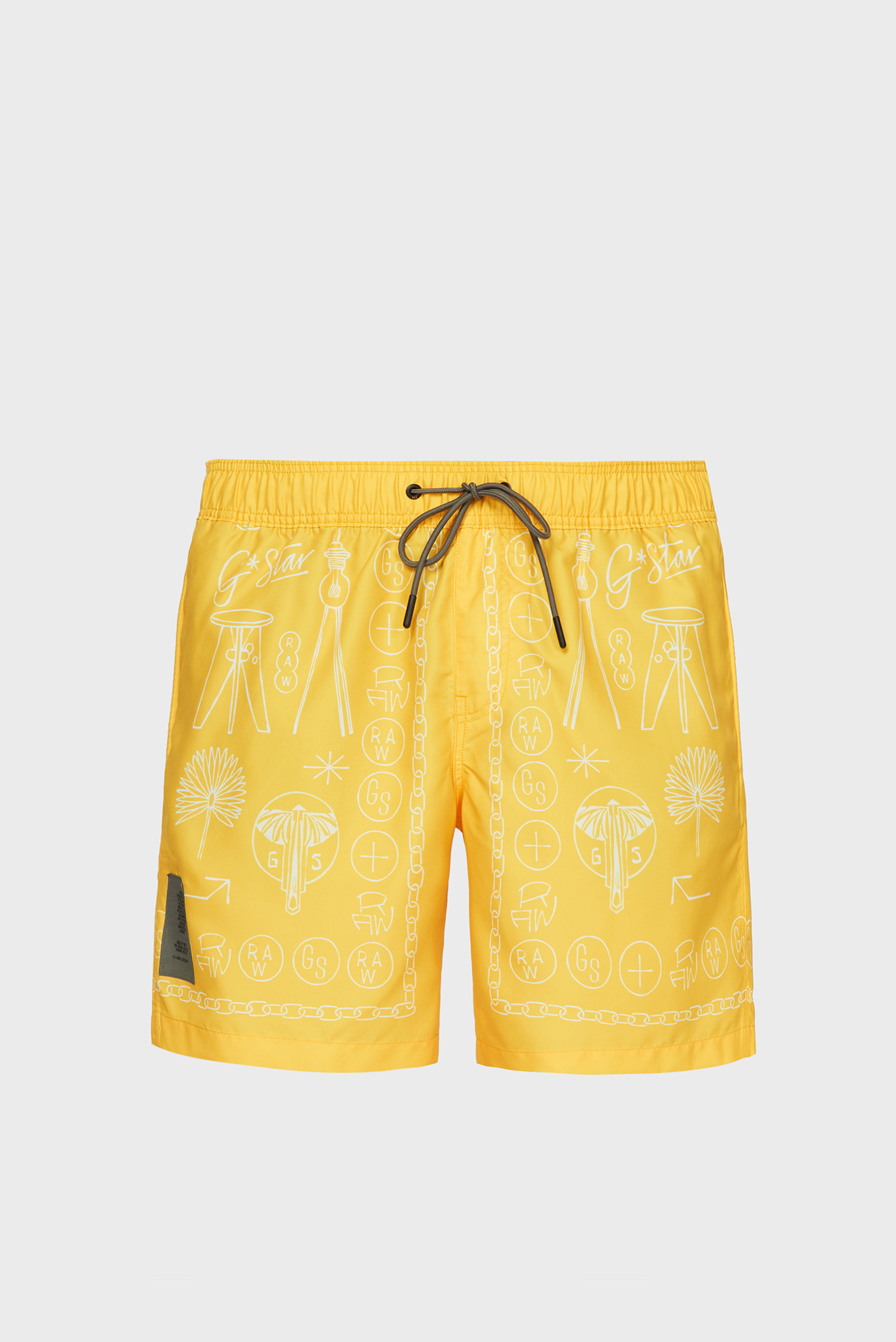 Чоловічі жовті плавальні шорти Dirik Fungus Swimshorts 1