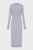 Женское серое шерстяное платье MERINO WOOL BUTTON