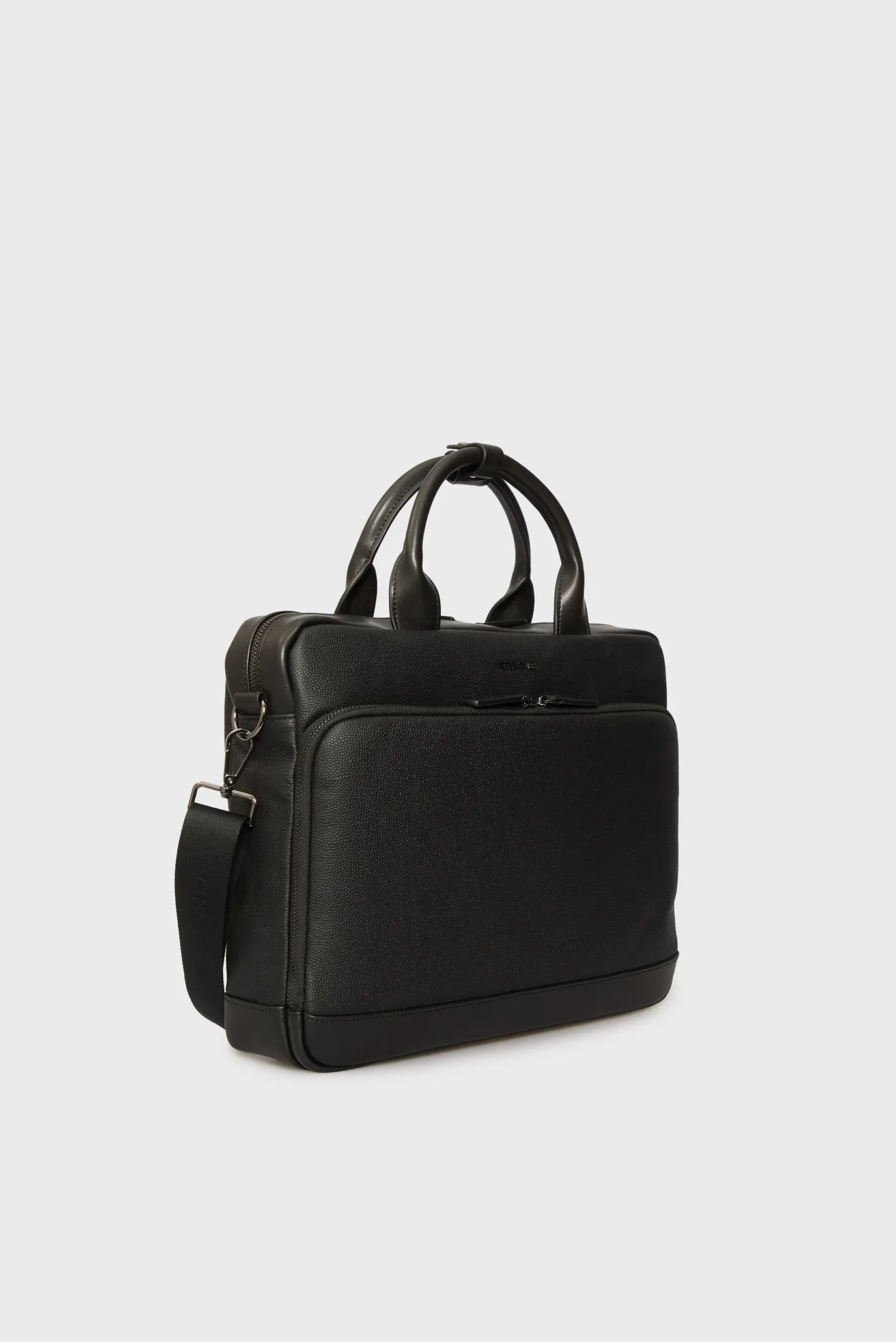 Чоловіча чорна шкіряна сумка для ноутбука JEREMY 3