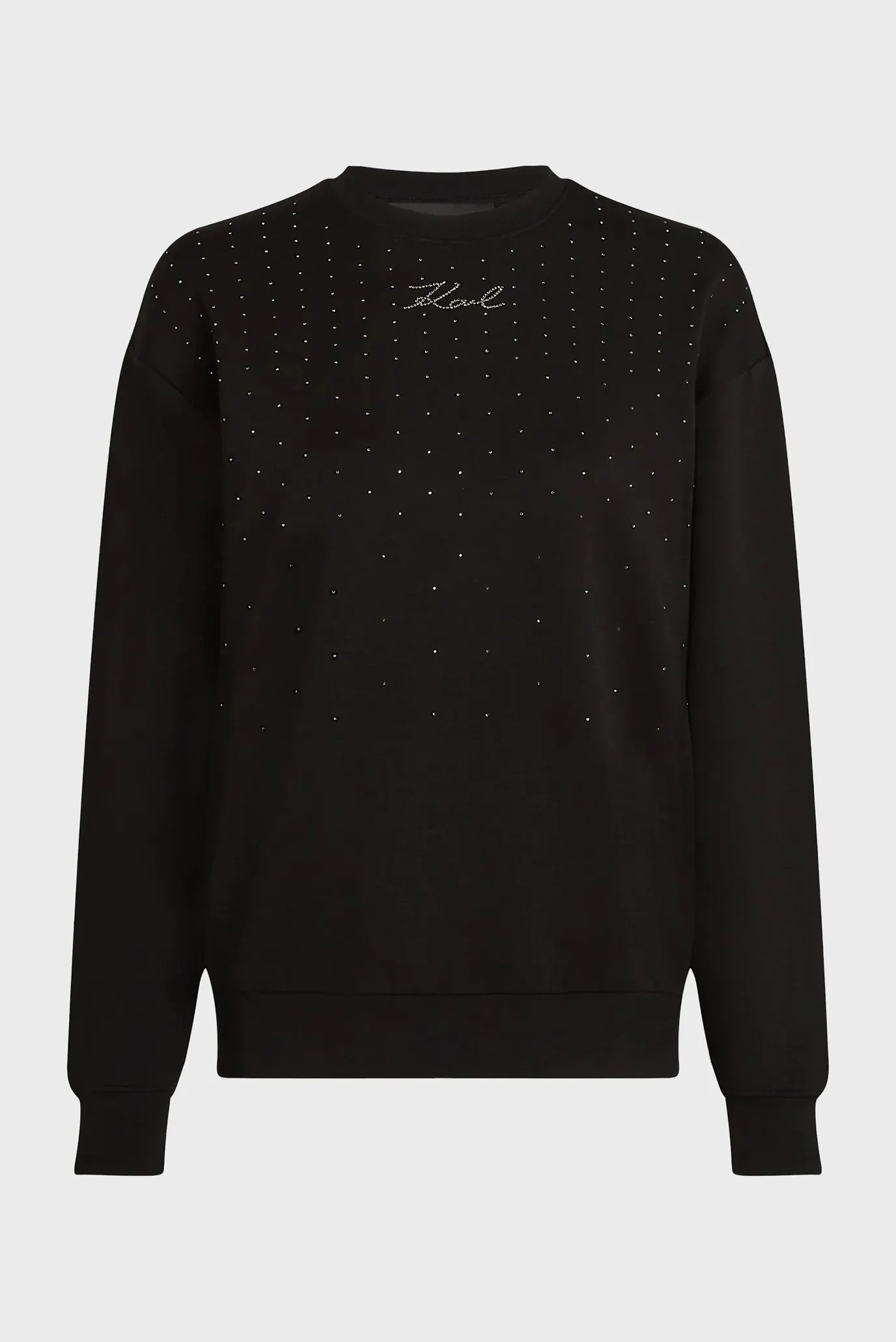 Женский черный свитшот rhinestone rain 5
