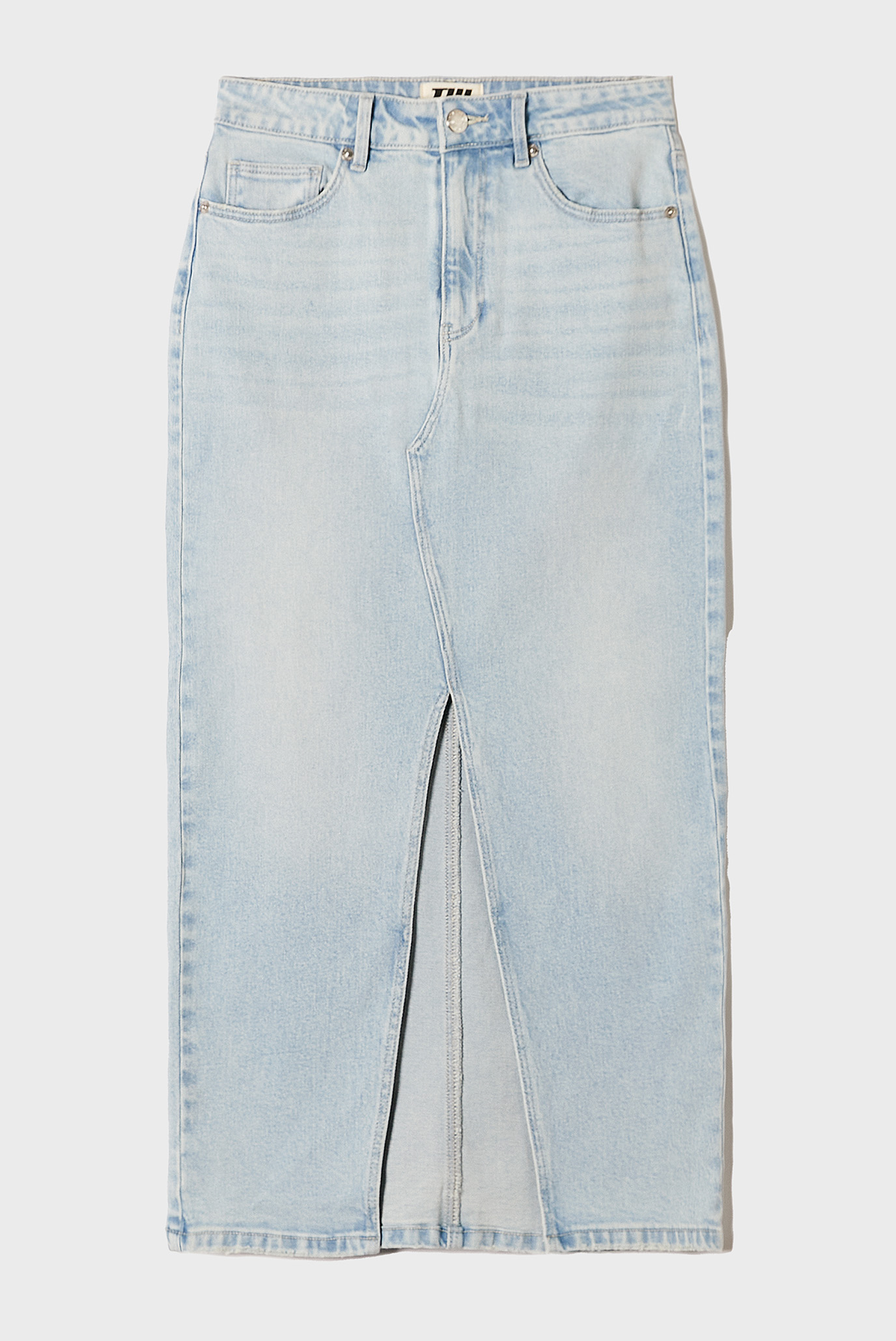 Женская голубая джинсовая юбка 1