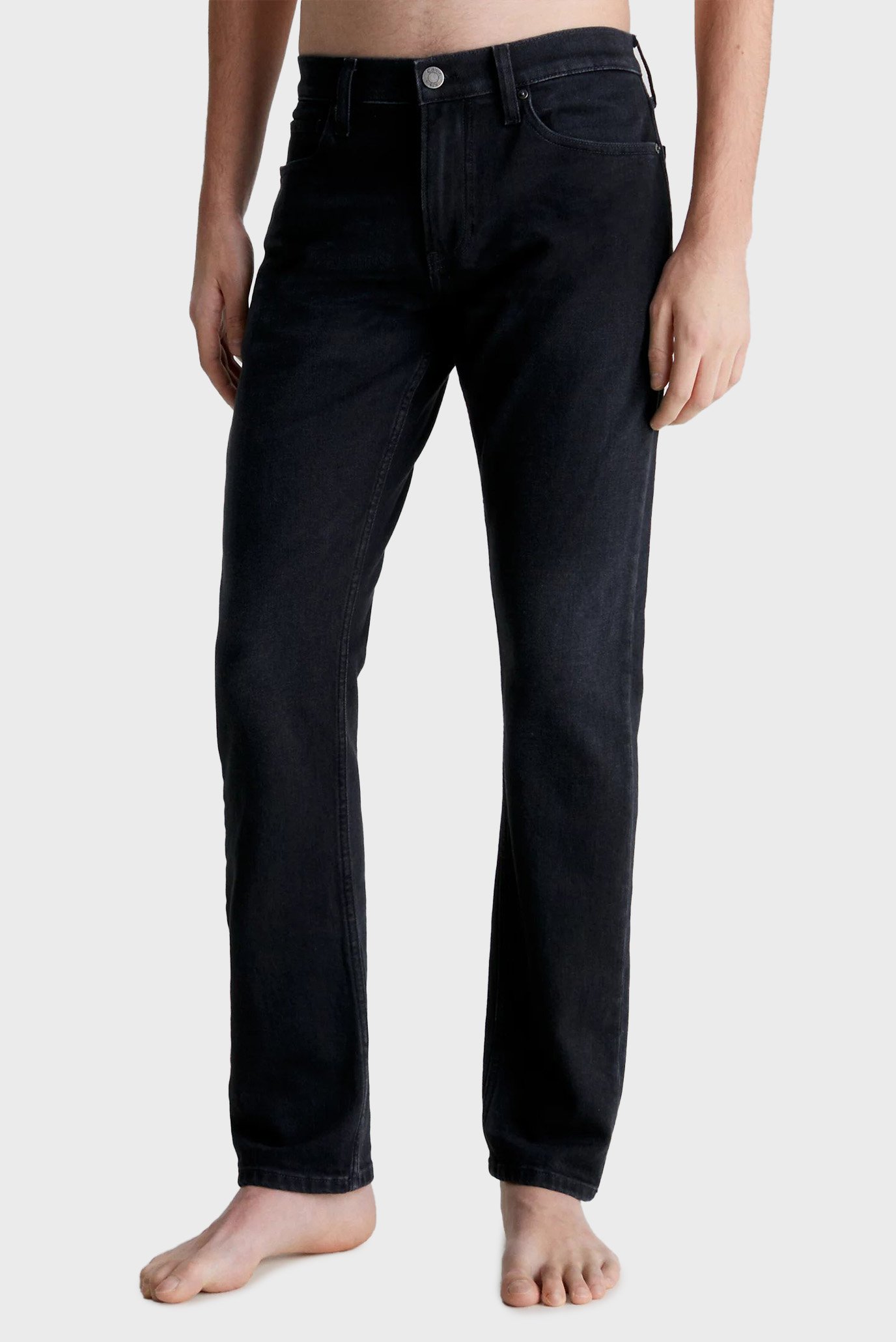 Чоловічі чорні джинси SLIM FIT WASHED BLACK 1
