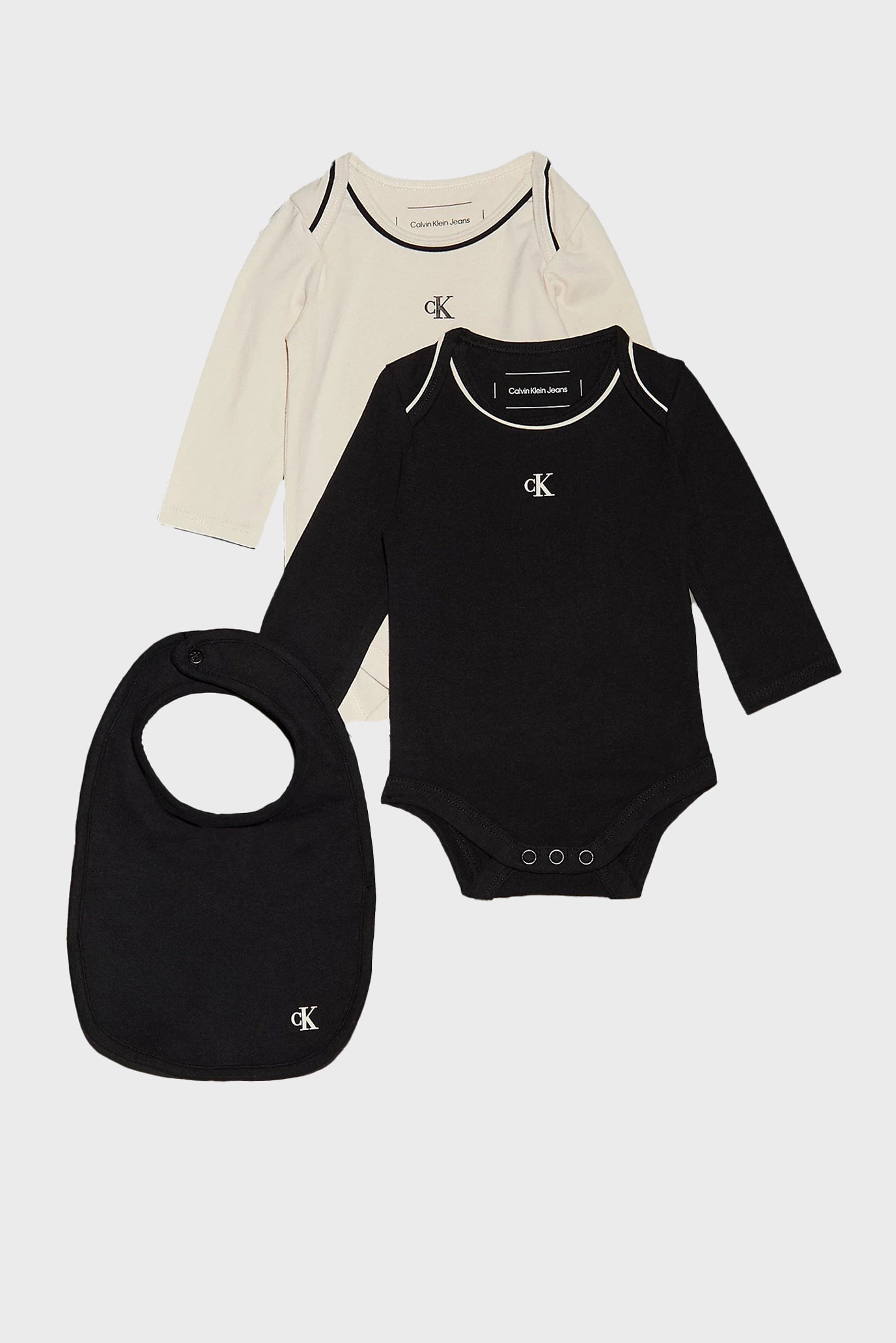 Детский набор одежды (боди, слюнявчик) MONOGRAM LS BODY BIB GIFTPACK 1