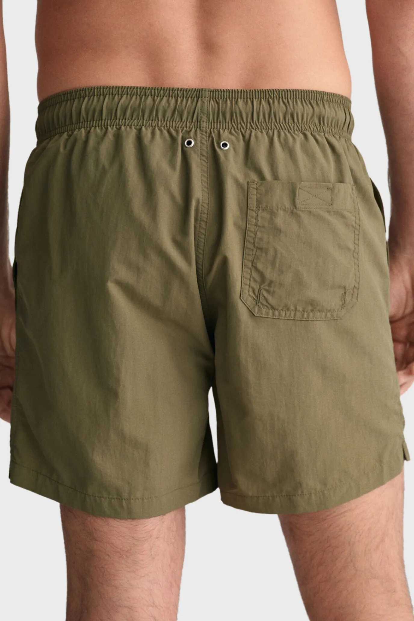 Мужские оливковые плавательные шорты 4