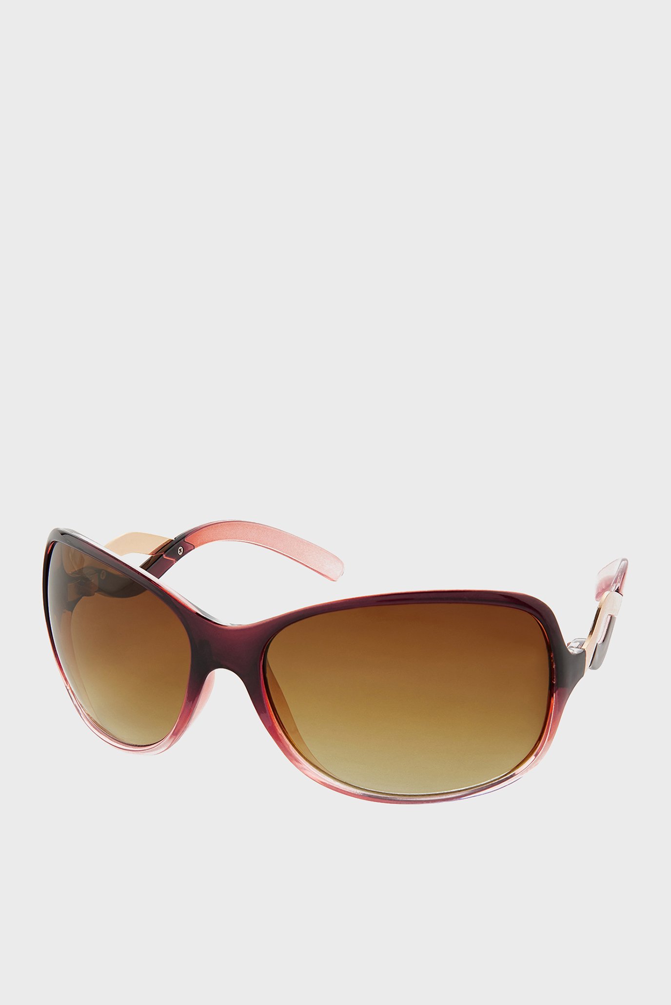 Женские коричневые солнцезащитные очки WENDY WAVY ARM 1