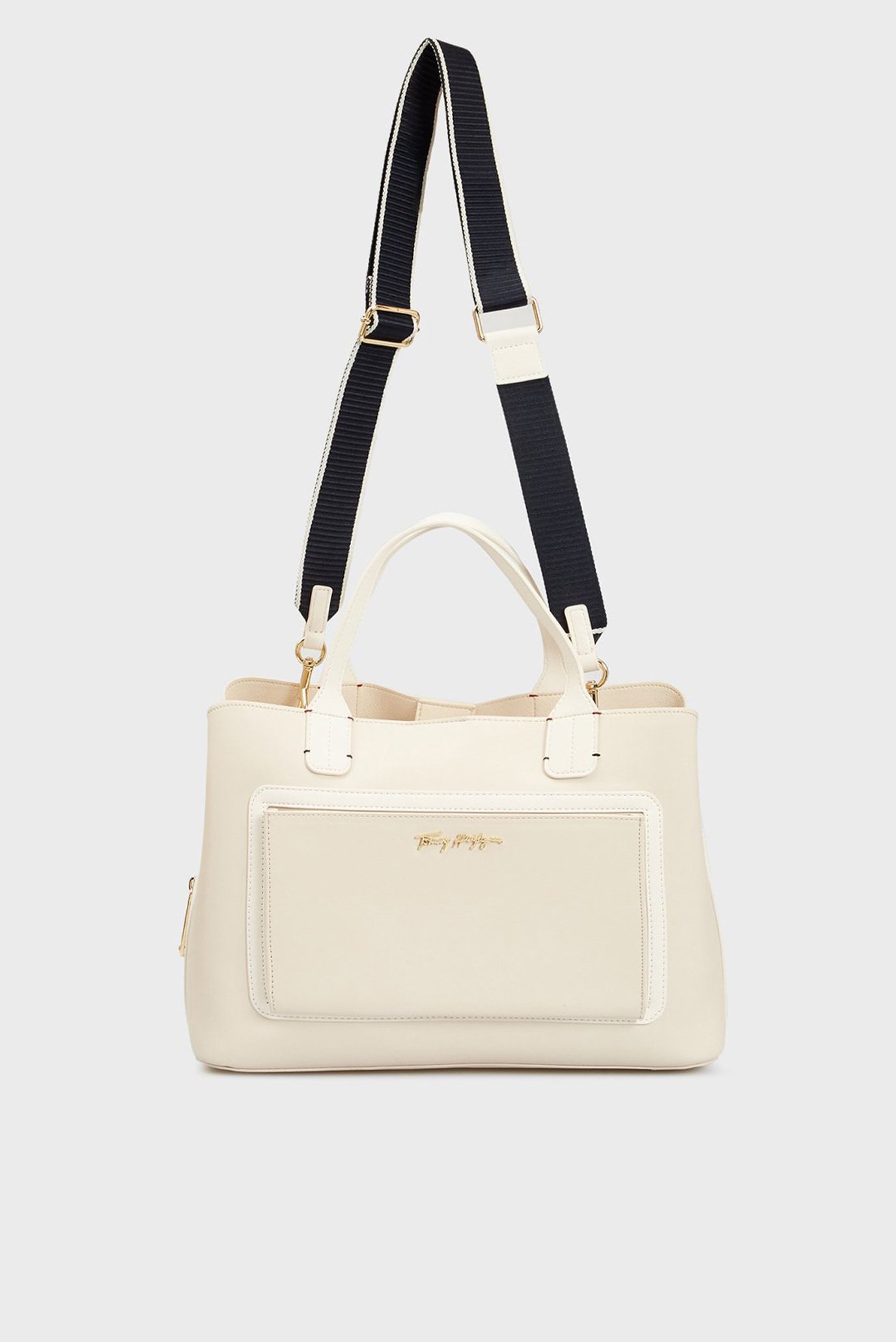 Женская белая сумка ICONIC TOMMY SATCHEL Tommy Hilfiger AW0AW11996 — MD ...